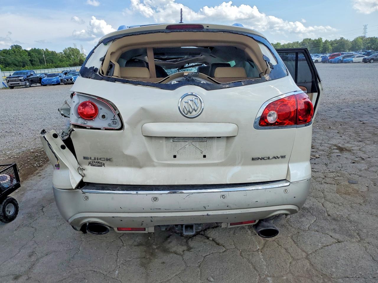 2012 Buick Enclave White vin: 5GAKRDED9CJ275271