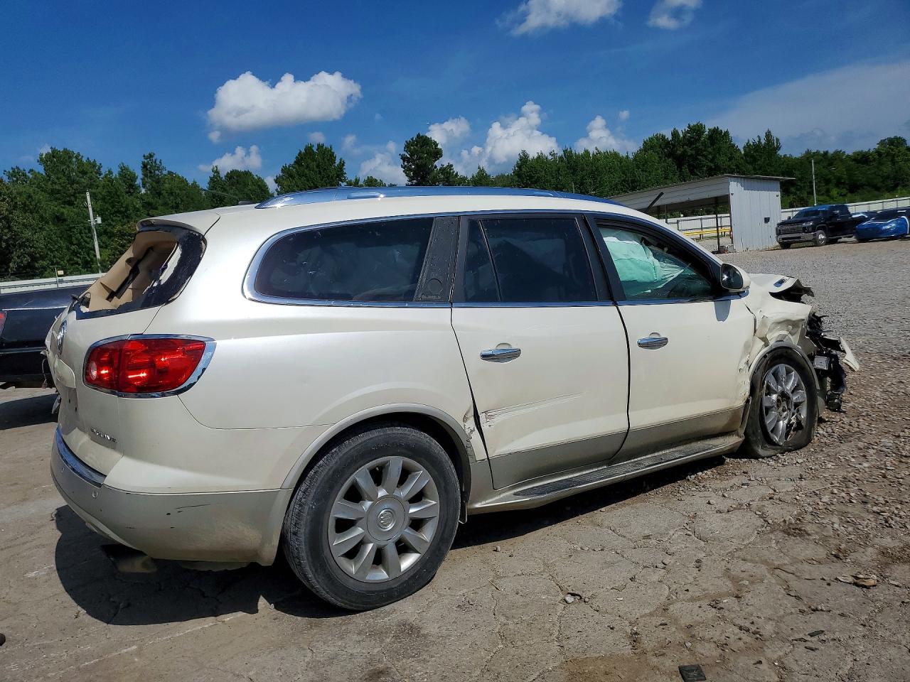 2012 Buick Enclave White vin: 5GAKRDED9CJ275271