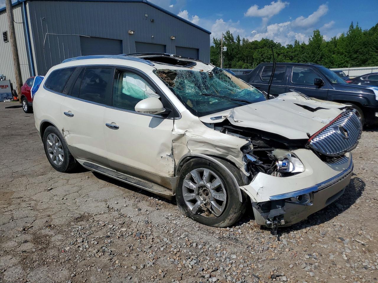 2012 Buick Enclave White vin: 5GAKRDED9CJ275271