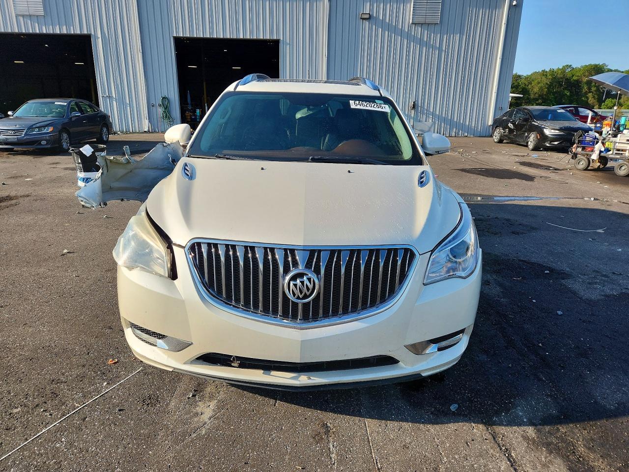 2013 Buick Enclave White vin: 5GAKRDKD2DJ267650