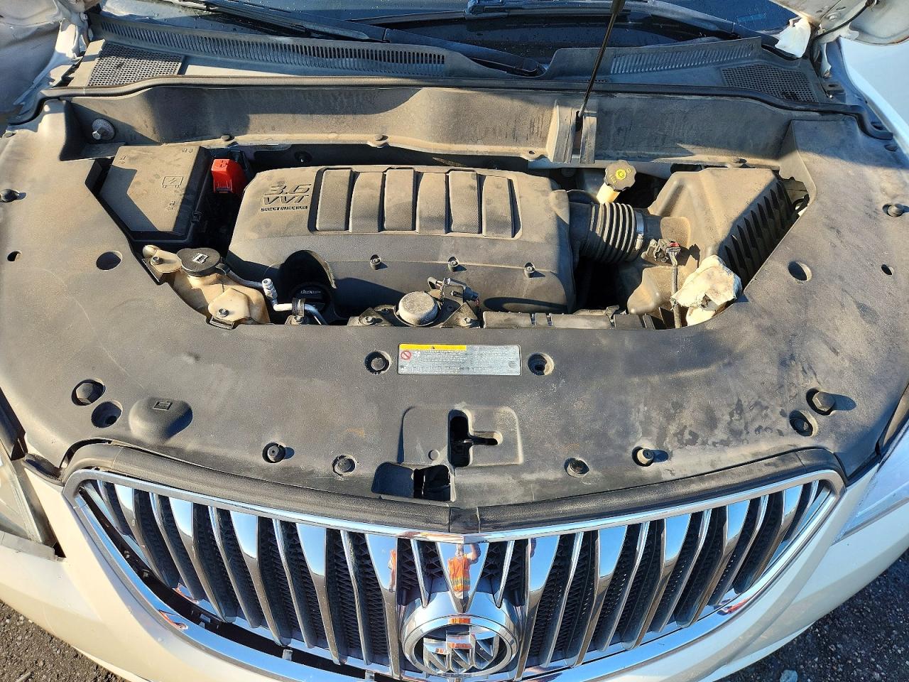 2013 Buick Enclave White vin: 5GAKRDKD2DJ267650