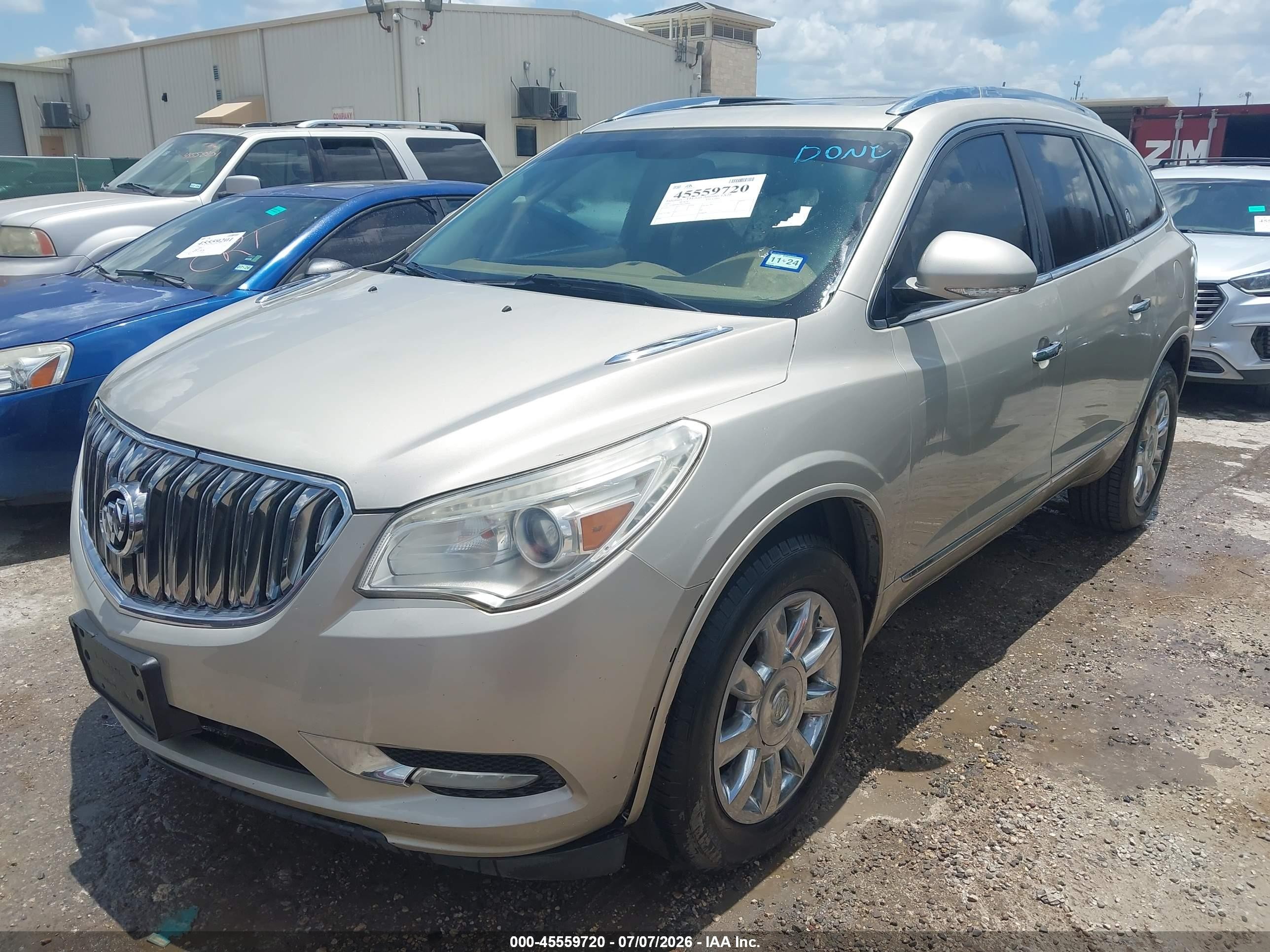 2013 Buick Enclave Premium Бежевый vin: 5GAKRDKD4DJ140804
