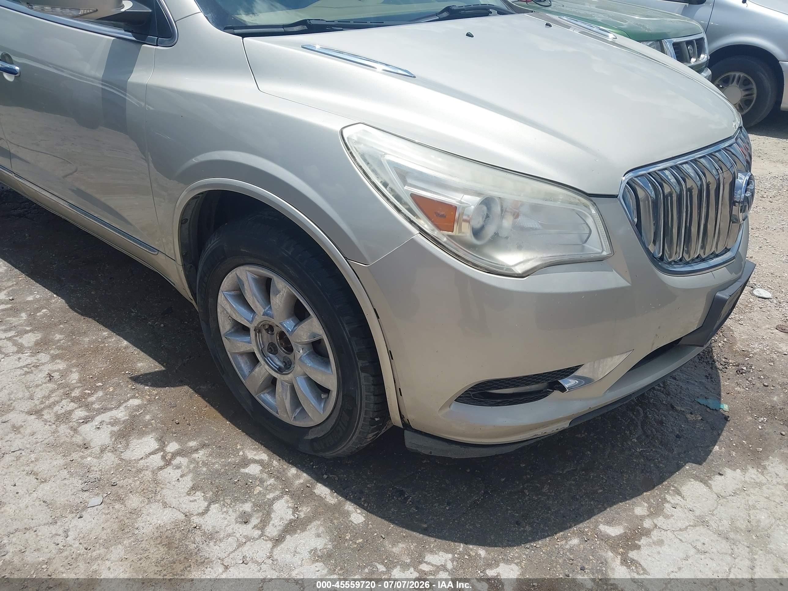 2013 Buick Enclave Premium Бежевый vin: 5GAKRDKD4DJ140804