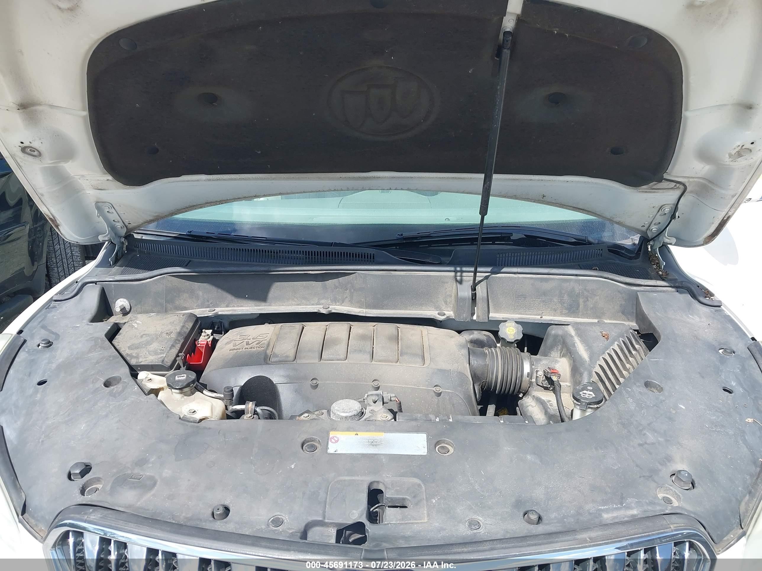2013 Buick Enclave Premium White vin: 5GAKRDKD4DJ164813