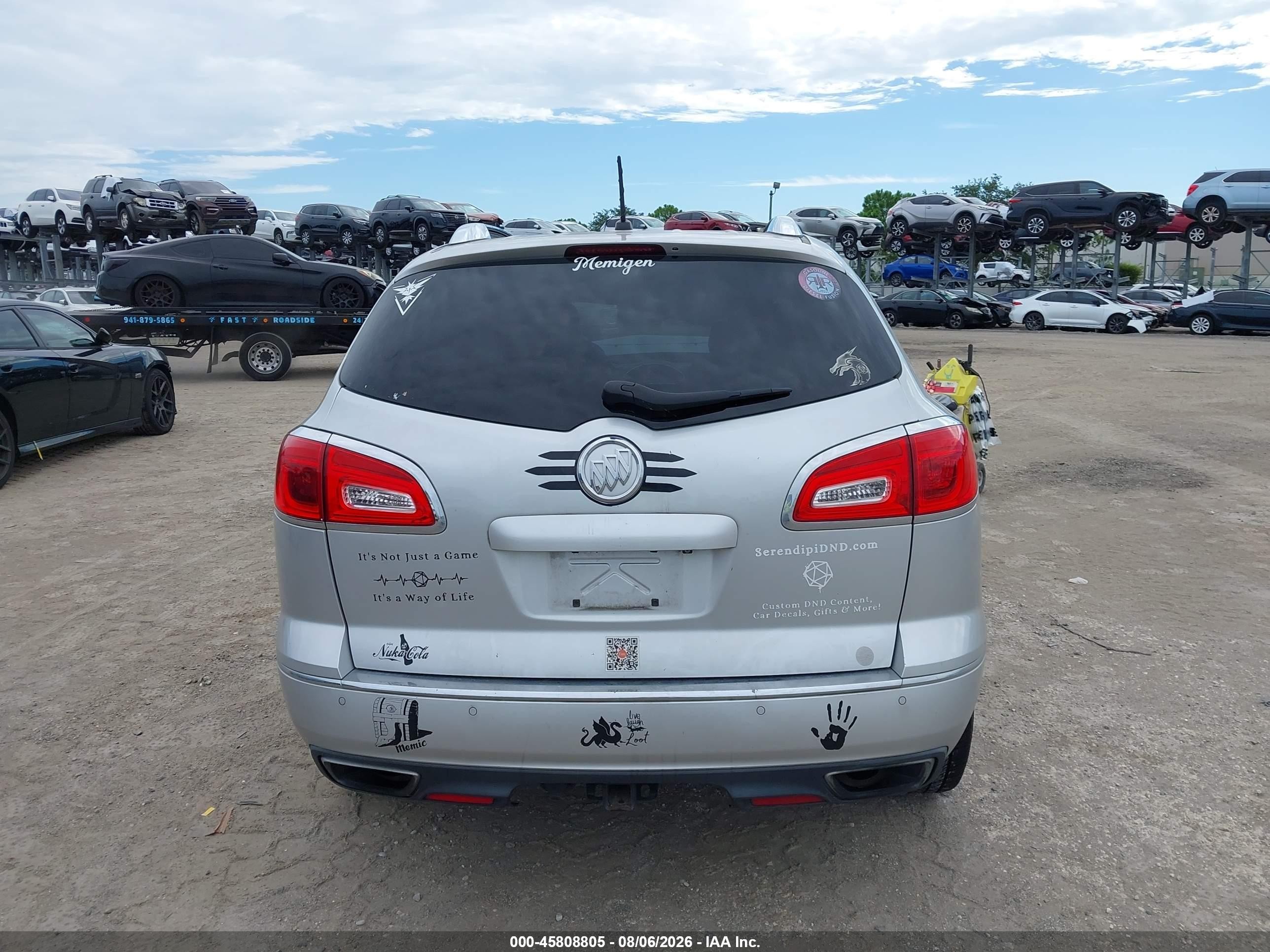 2013 Buick Enclave Premium Silver vin: 5GAKRDKD6DJ237132