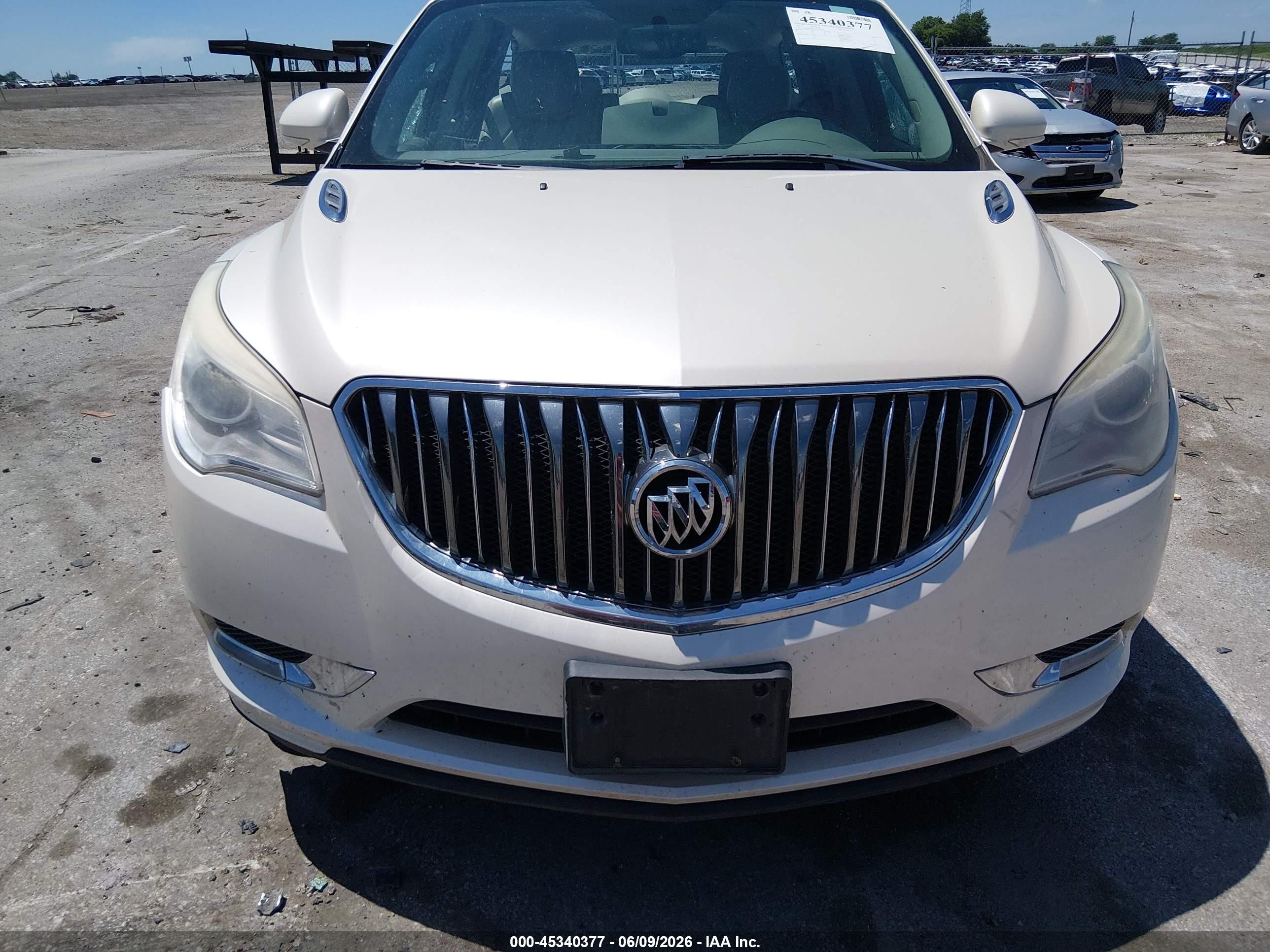 2013 Buick Enclave Premium White vin: 5GAKRDKD7DJ106758