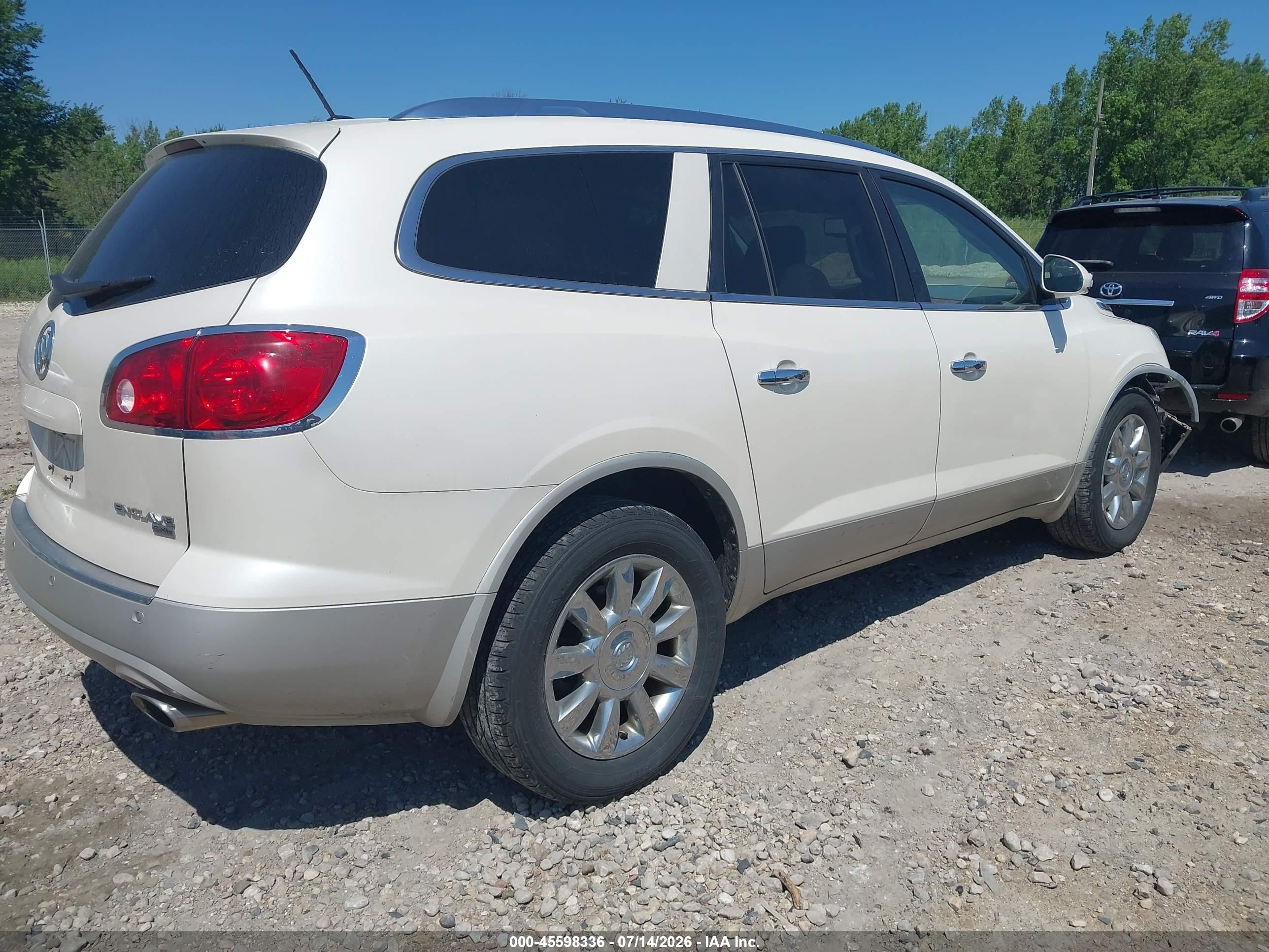 2011 Buick Enclave 1xl White vin: 5GAKVBED0BJ269941