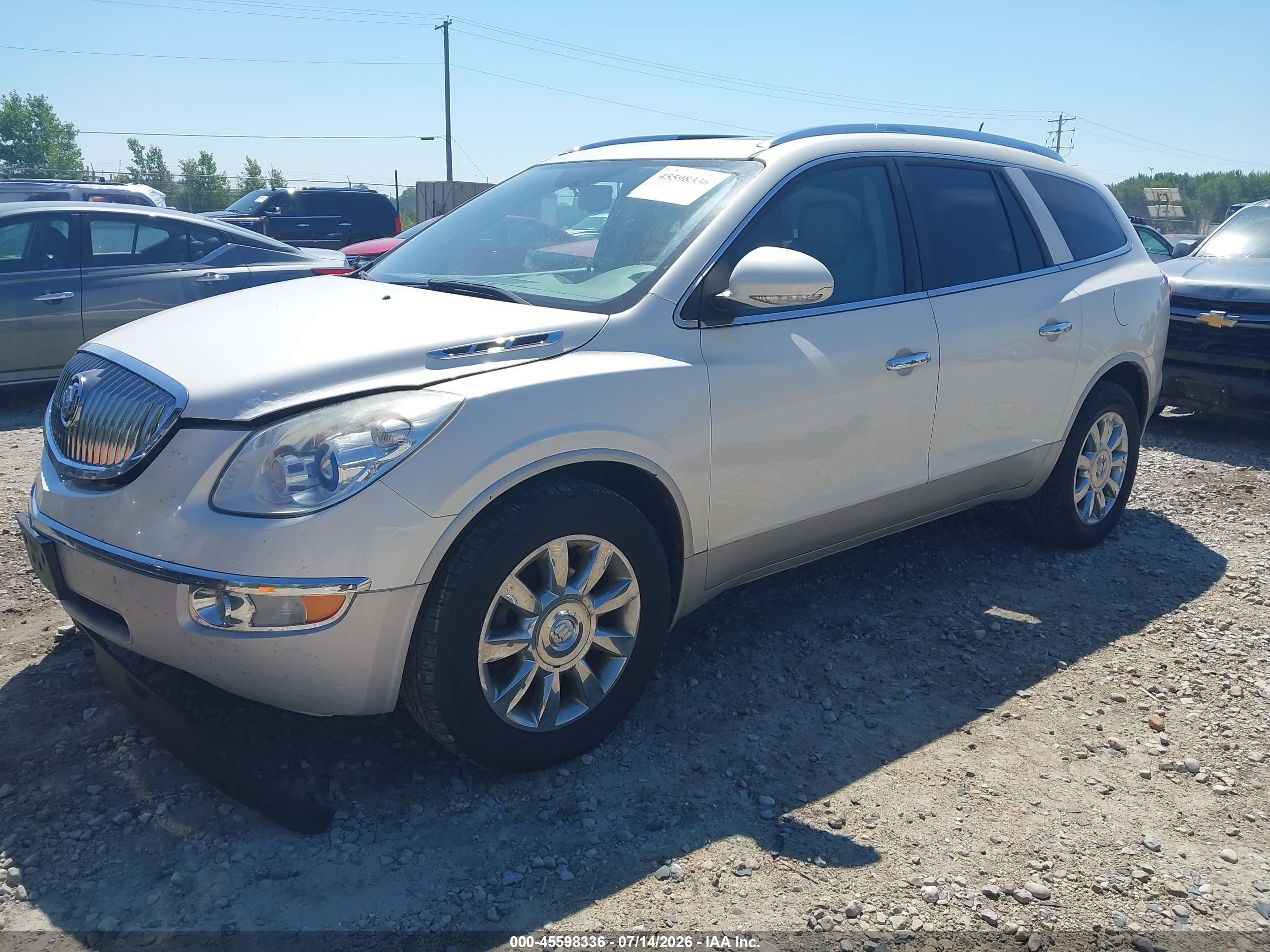 2011 Buick Enclave 1xl White vin: 5GAKVBED0BJ269941