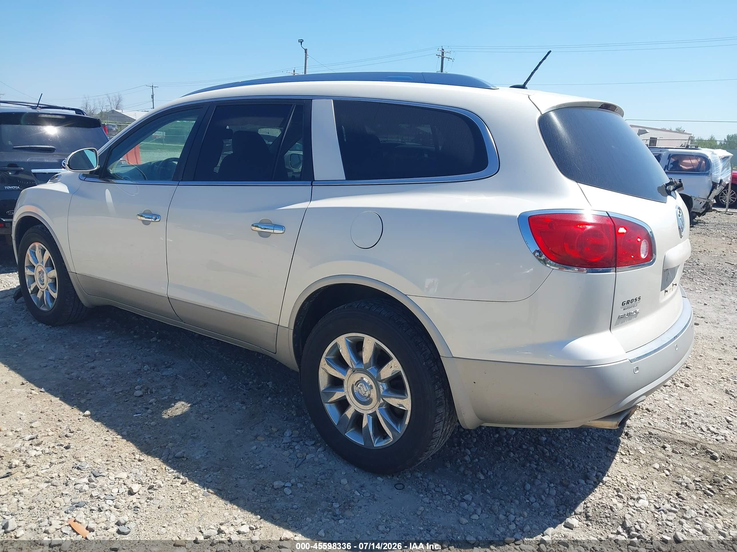 2011 Buick Enclave 1xl White vin: 5GAKVBED0BJ269941