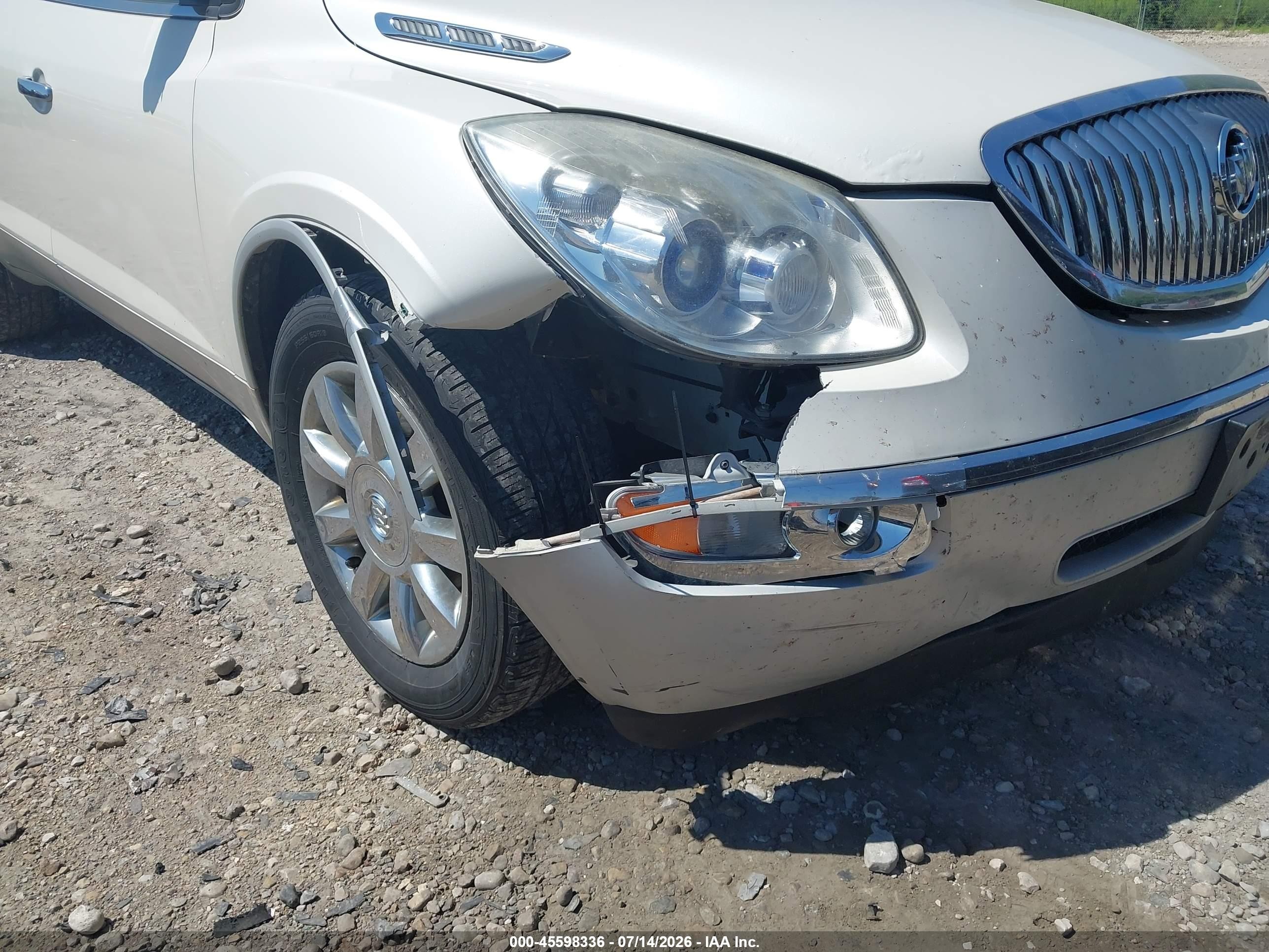 2011 Buick Enclave 1xl White vin: 5GAKVBED0BJ269941