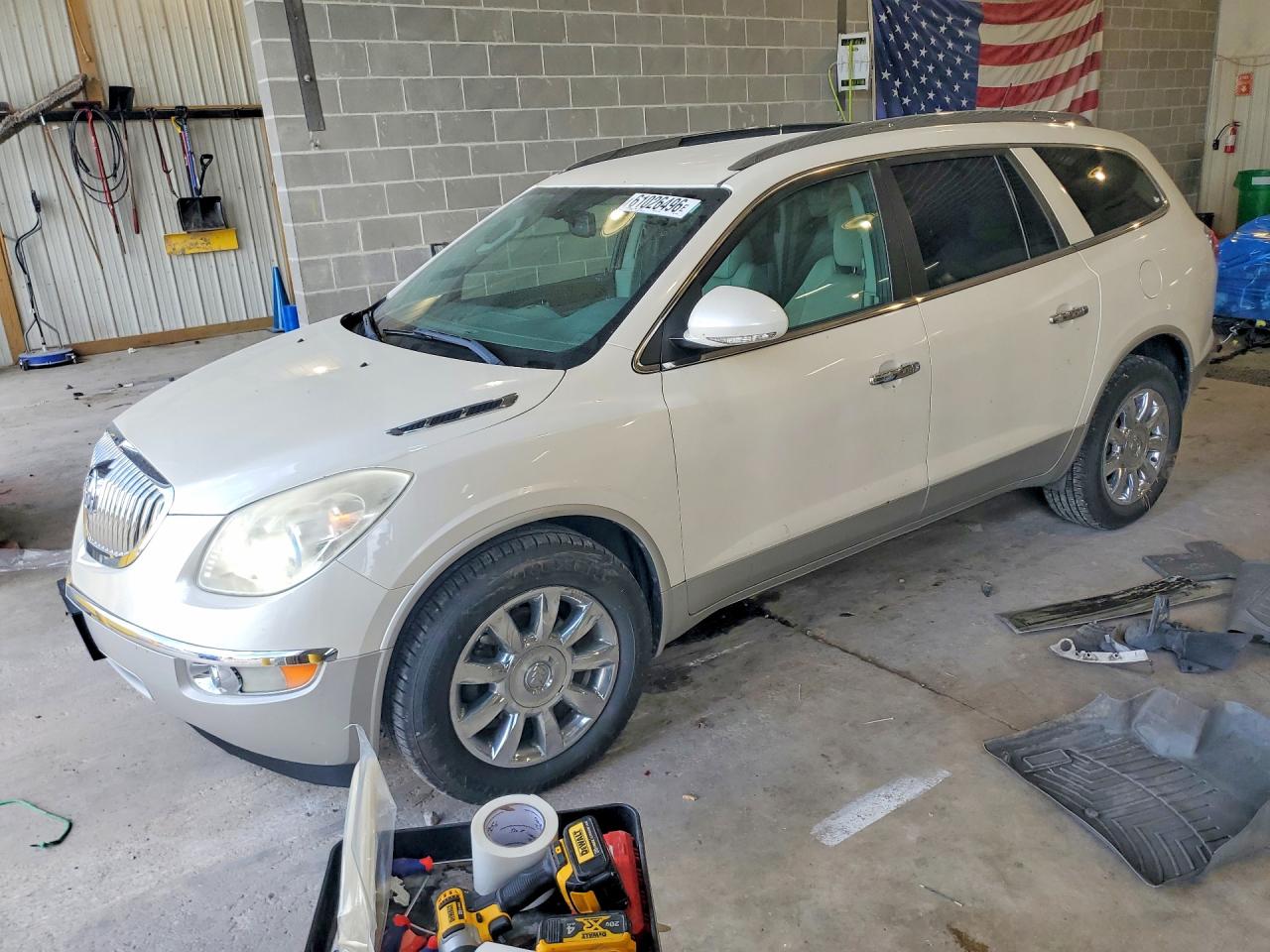 2011 Buick Enclave Cxl White vin: 5GAKVBED2BJ385089