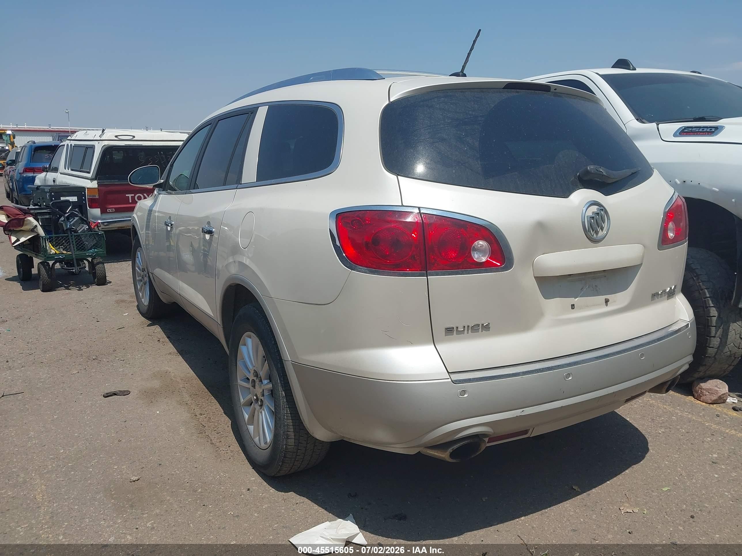 2011 Buick Enclave 1xl White vin: 5GAKVBED3BJ383514