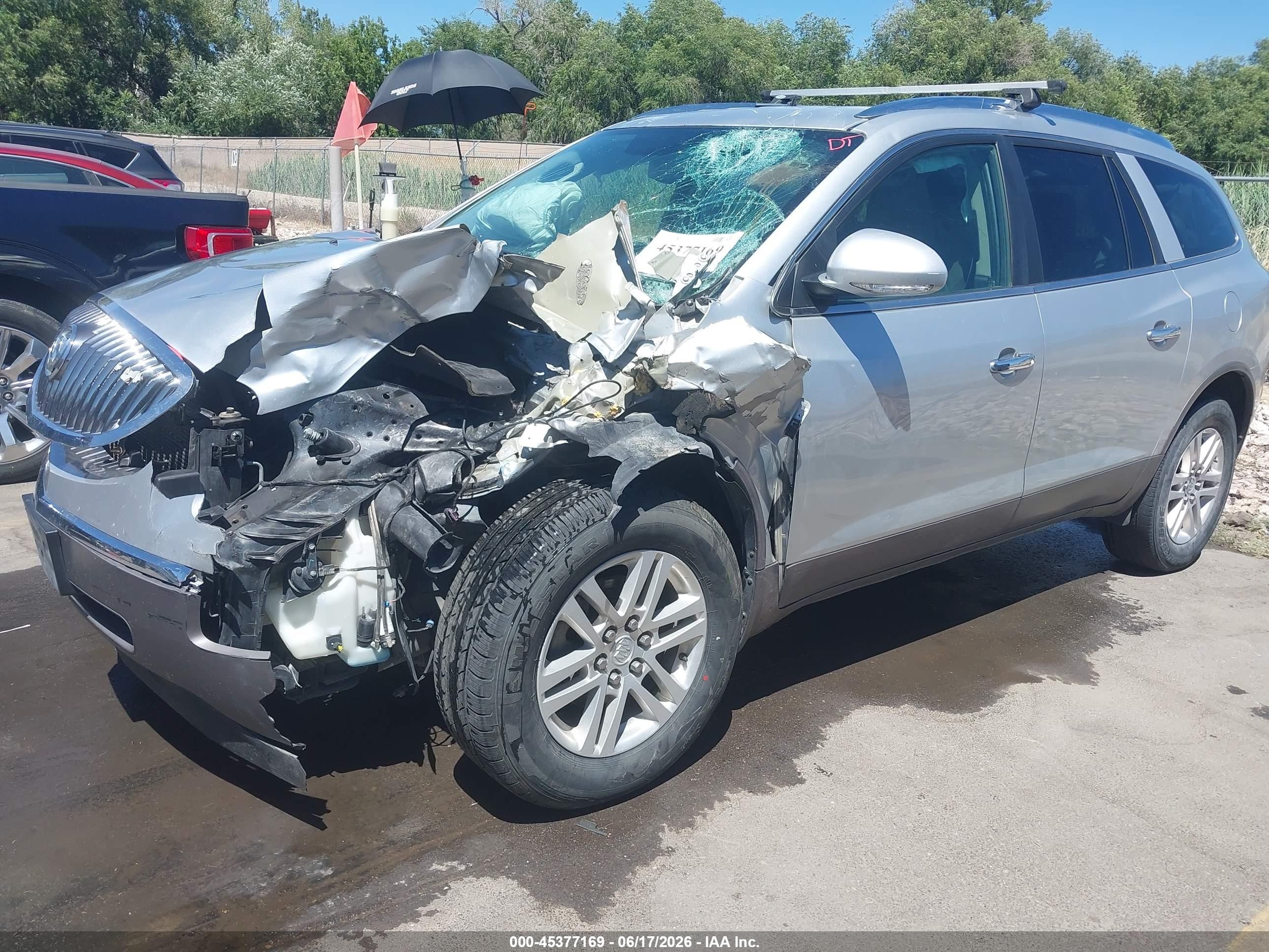 2012 Buick Enclave Convenience Silver vin: 5GAKVBED3CJ320074