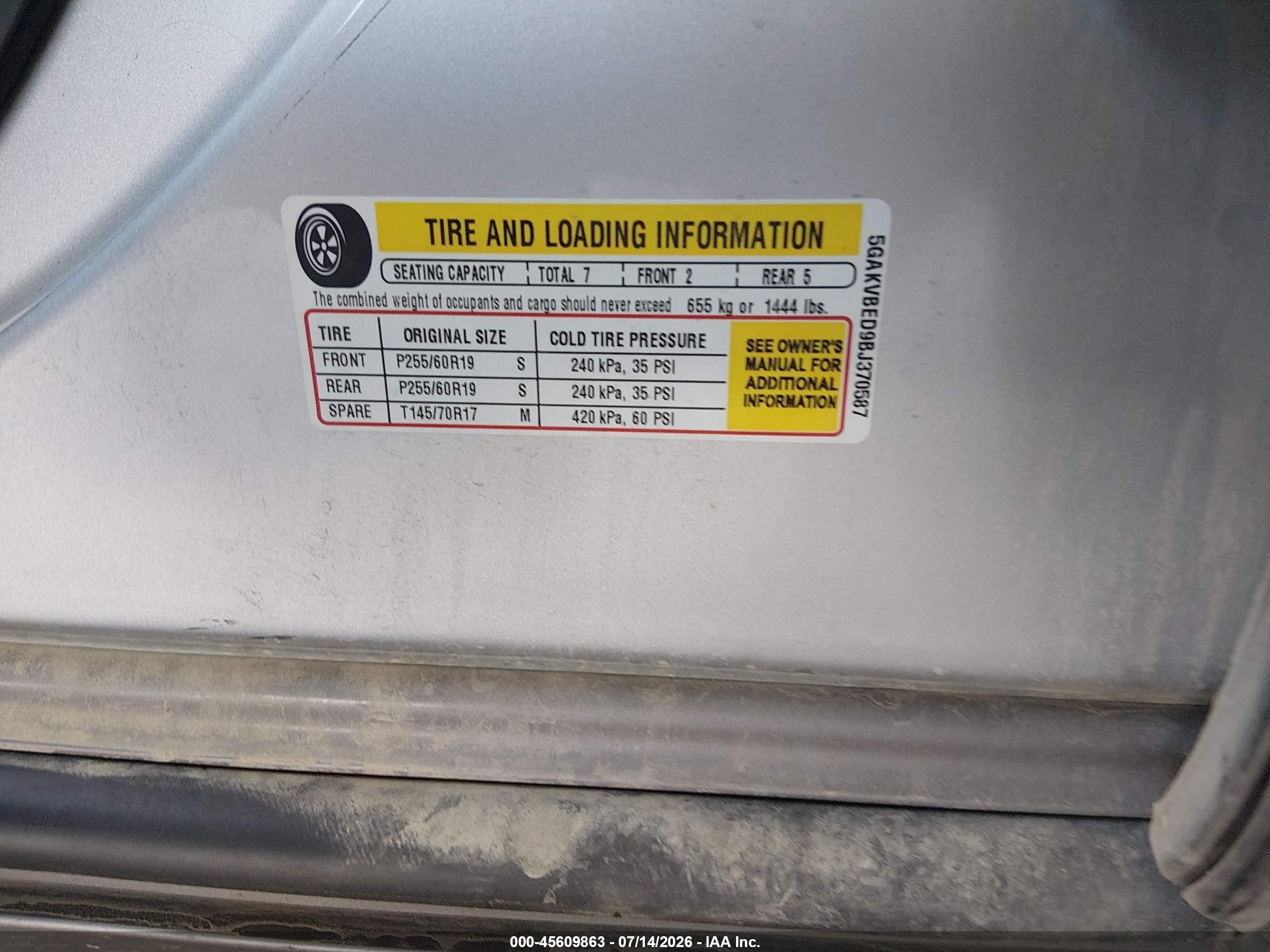 2011 Buick Enclave 1xl Серебряный vin: 5GAKVBED9BJ370587