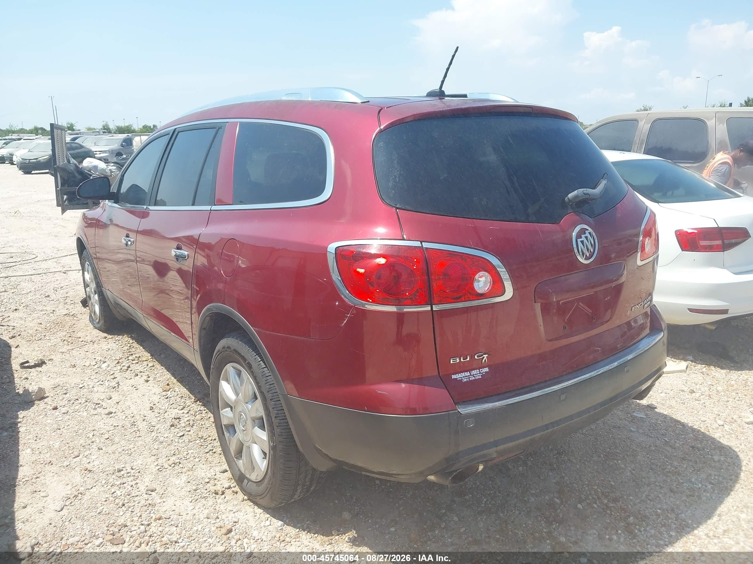 2011 Buick Enclave 1xl Maroon vin: 5GAKVBEDXBJ347478