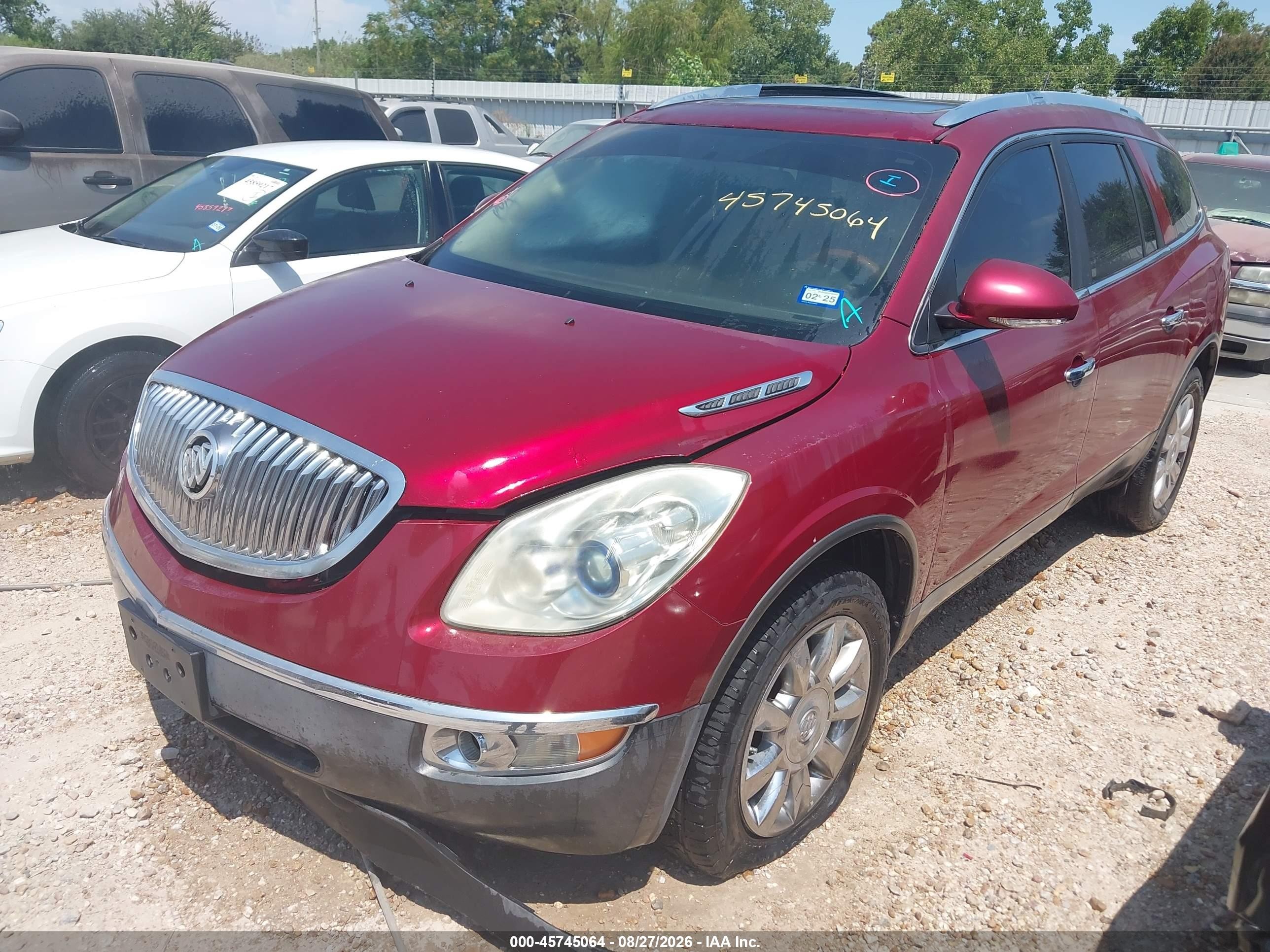 2011 Buick Enclave 1xl Maroon vin: 5GAKVBEDXBJ347478