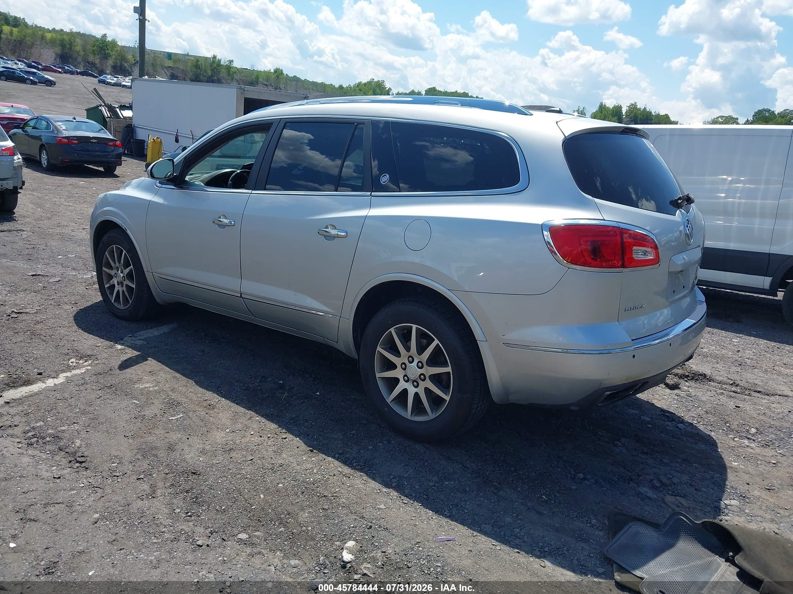 2014 Buick Enclave Leather Silver vin: 5GAKVBKD0EJ111771