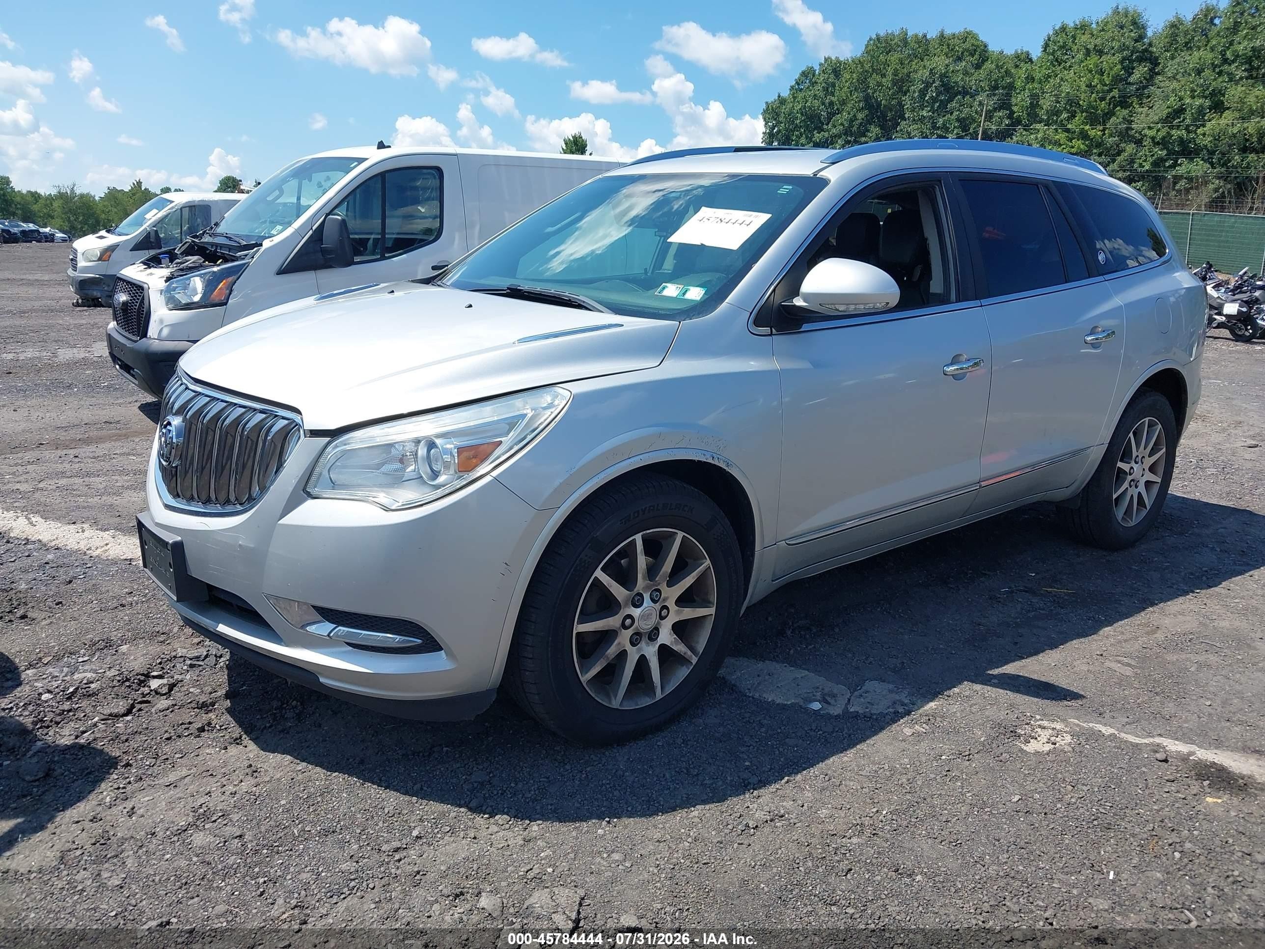 2014 Buick Enclave Leather Silver vin: 5GAKVBKD0EJ111771