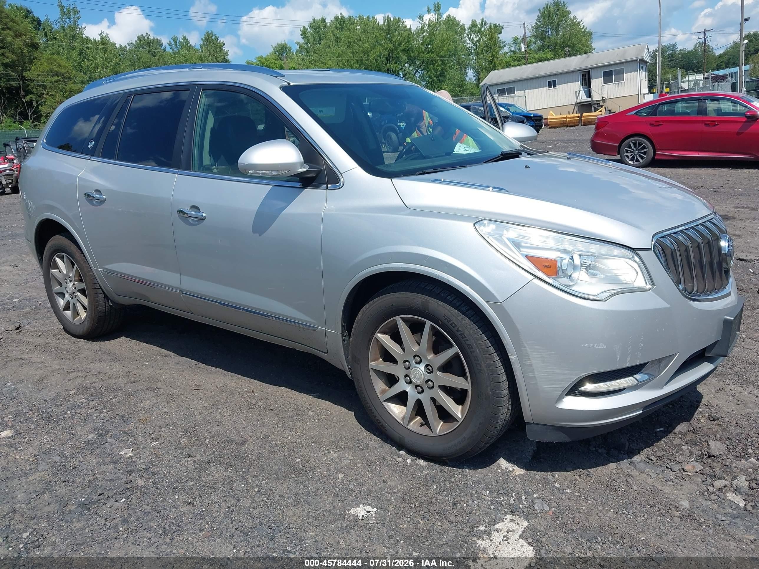 2014 Buick Enclave Leather Silver vin: 5GAKVBKD0EJ111771