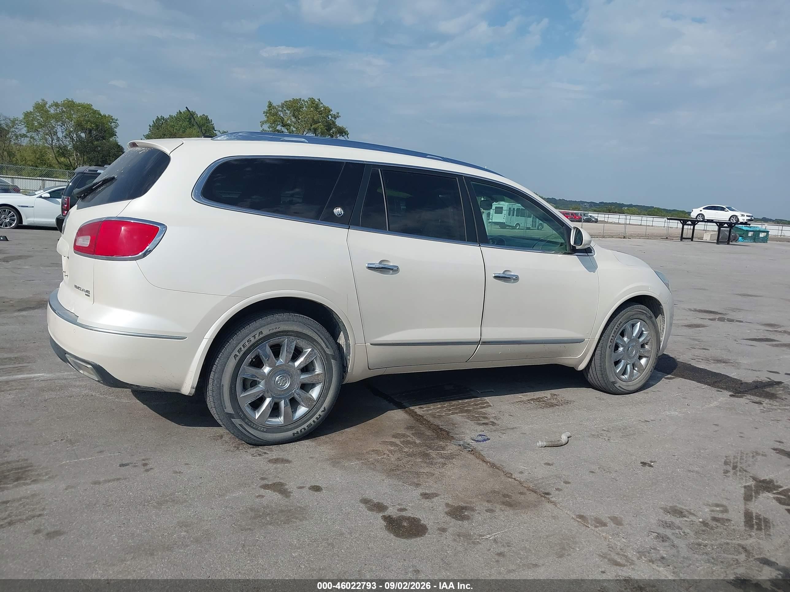 2014 Buick Enclave Leather White vin: 5GAKVBKD0EJ239198