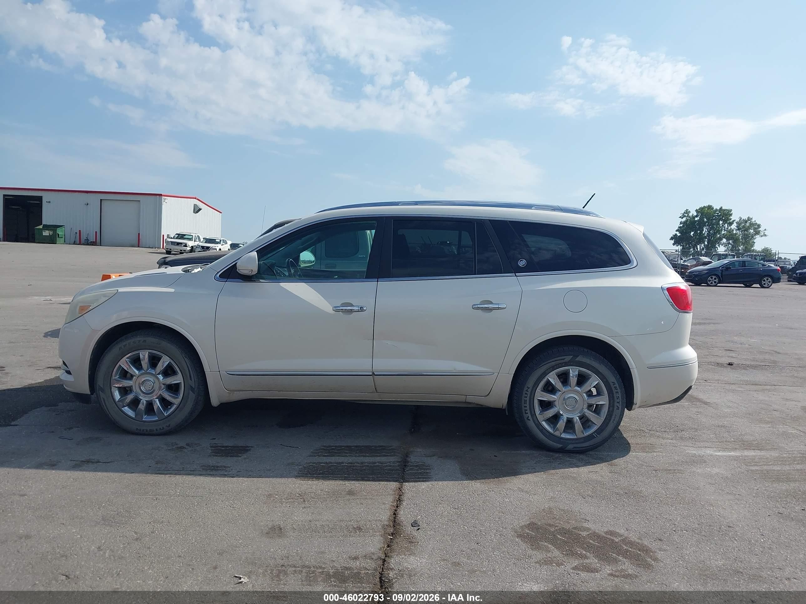 2014 Buick Enclave Leather White vin: 5GAKVBKD0EJ239198