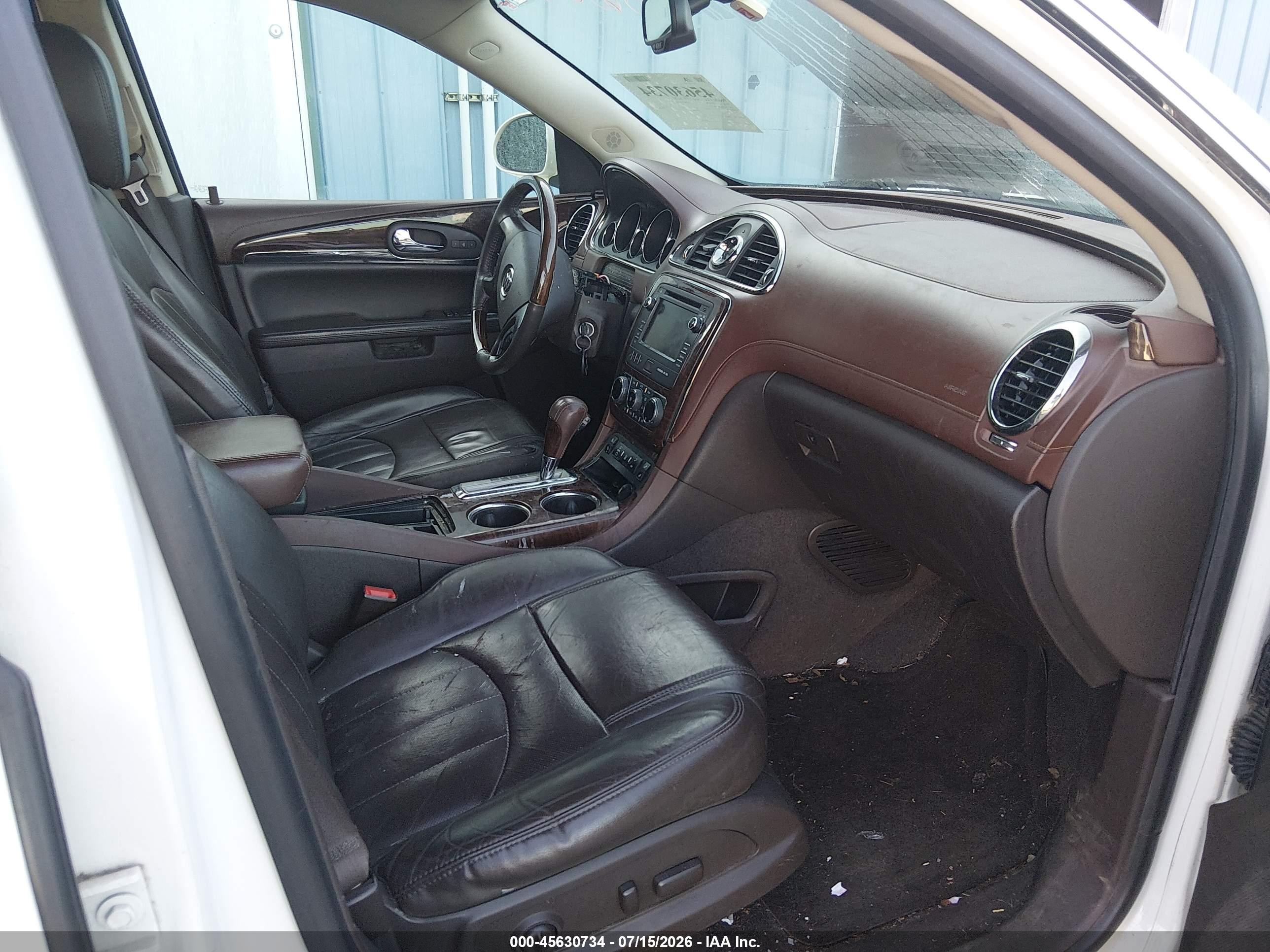 2014 Buick Enclave Leather White vin: 5GAKVBKD0EJ250315