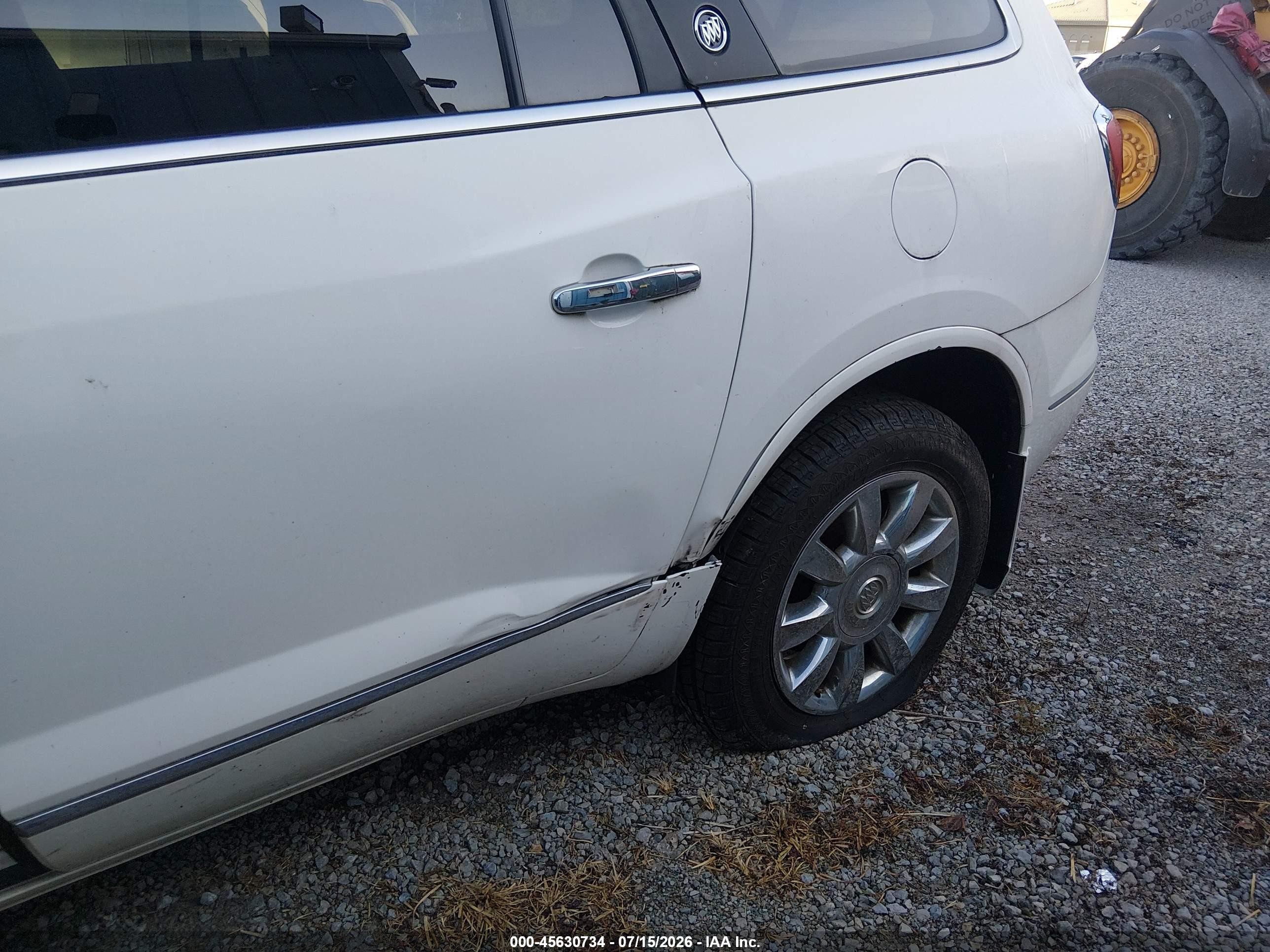 2014 Buick Enclave Leather White vin: 5GAKVBKD0EJ250315