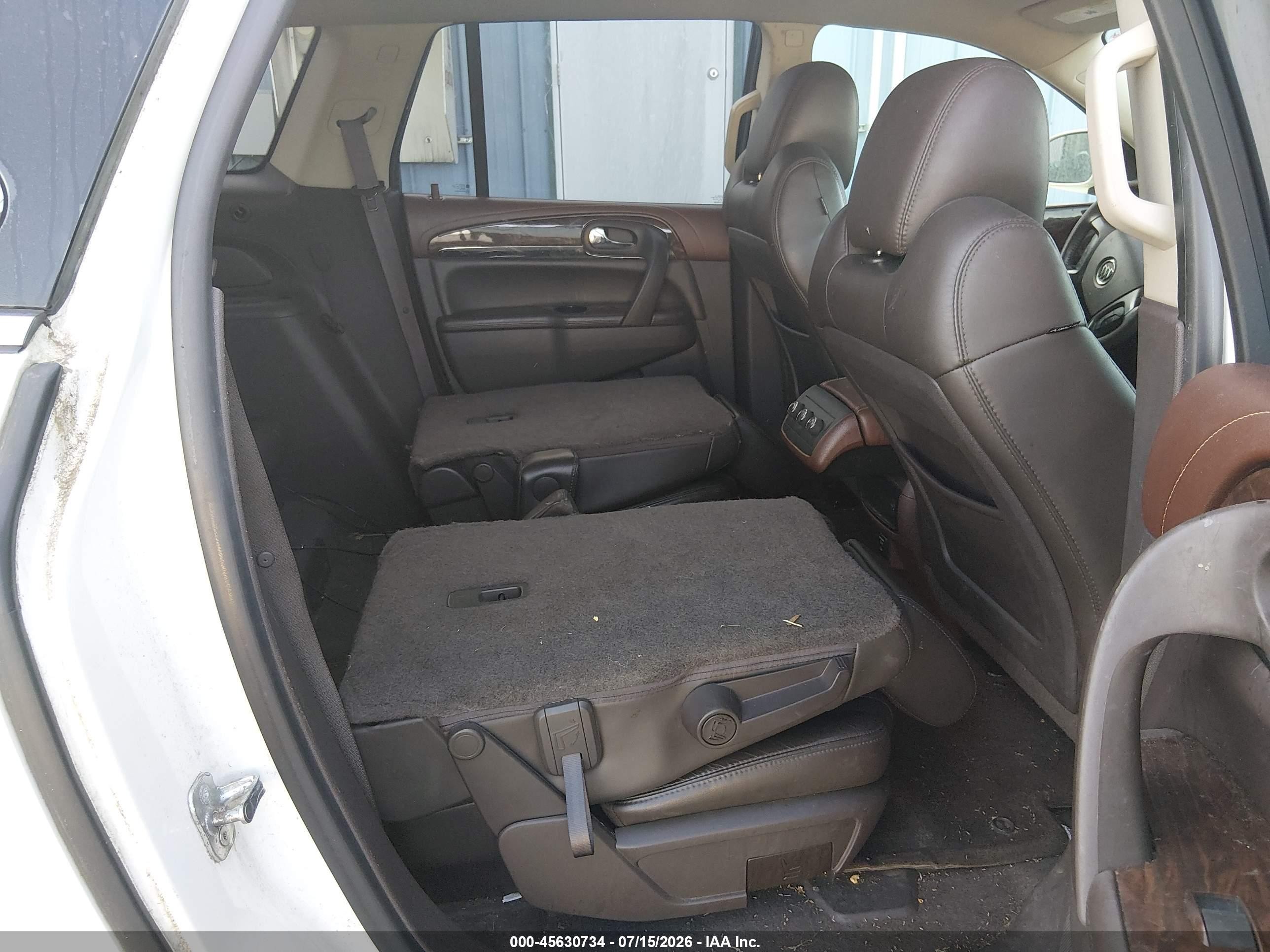 2014 Buick Enclave Leather White vin: 5GAKVBKD0EJ250315
