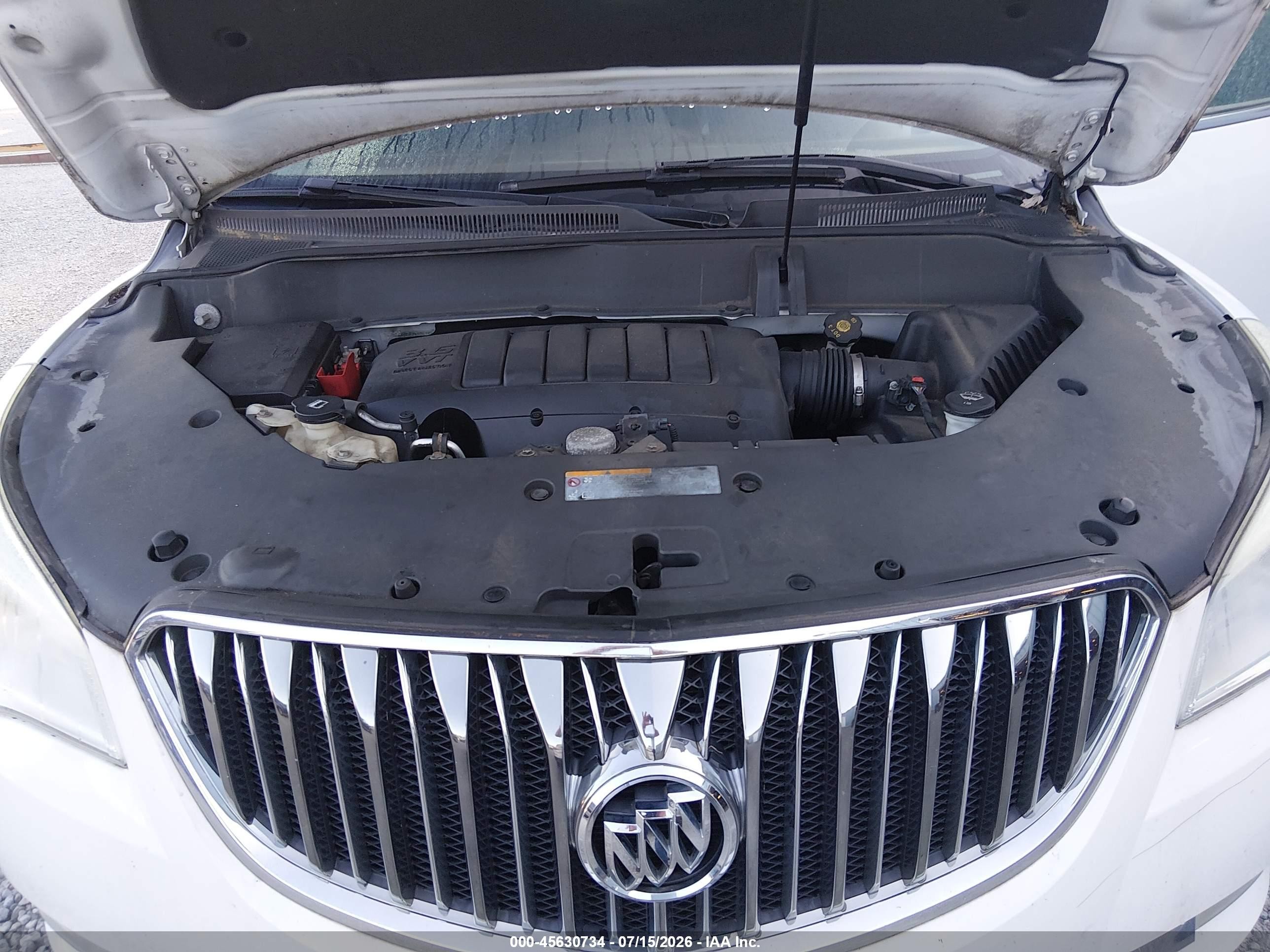 2014 Buick Enclave Leather White vin: 5GAKVBKD0EJ250315