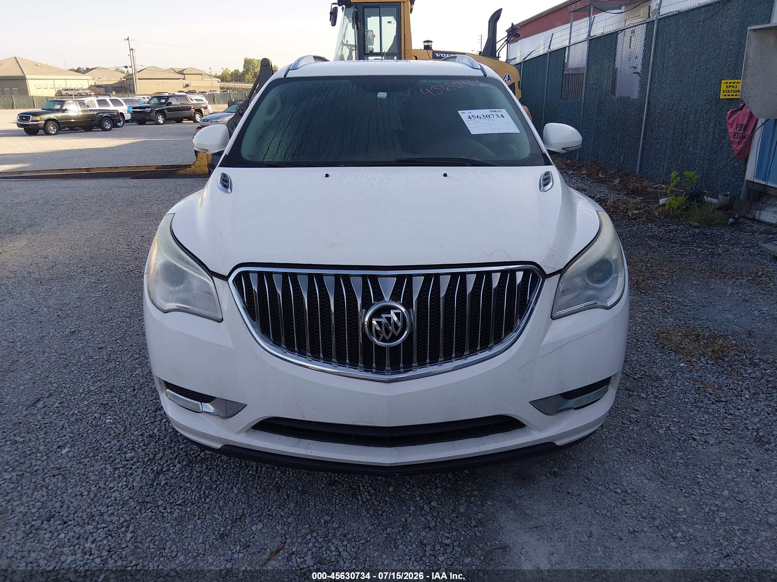 2014 Buick Enclave Leather White vin: 5GAKVBKD0EJ250315