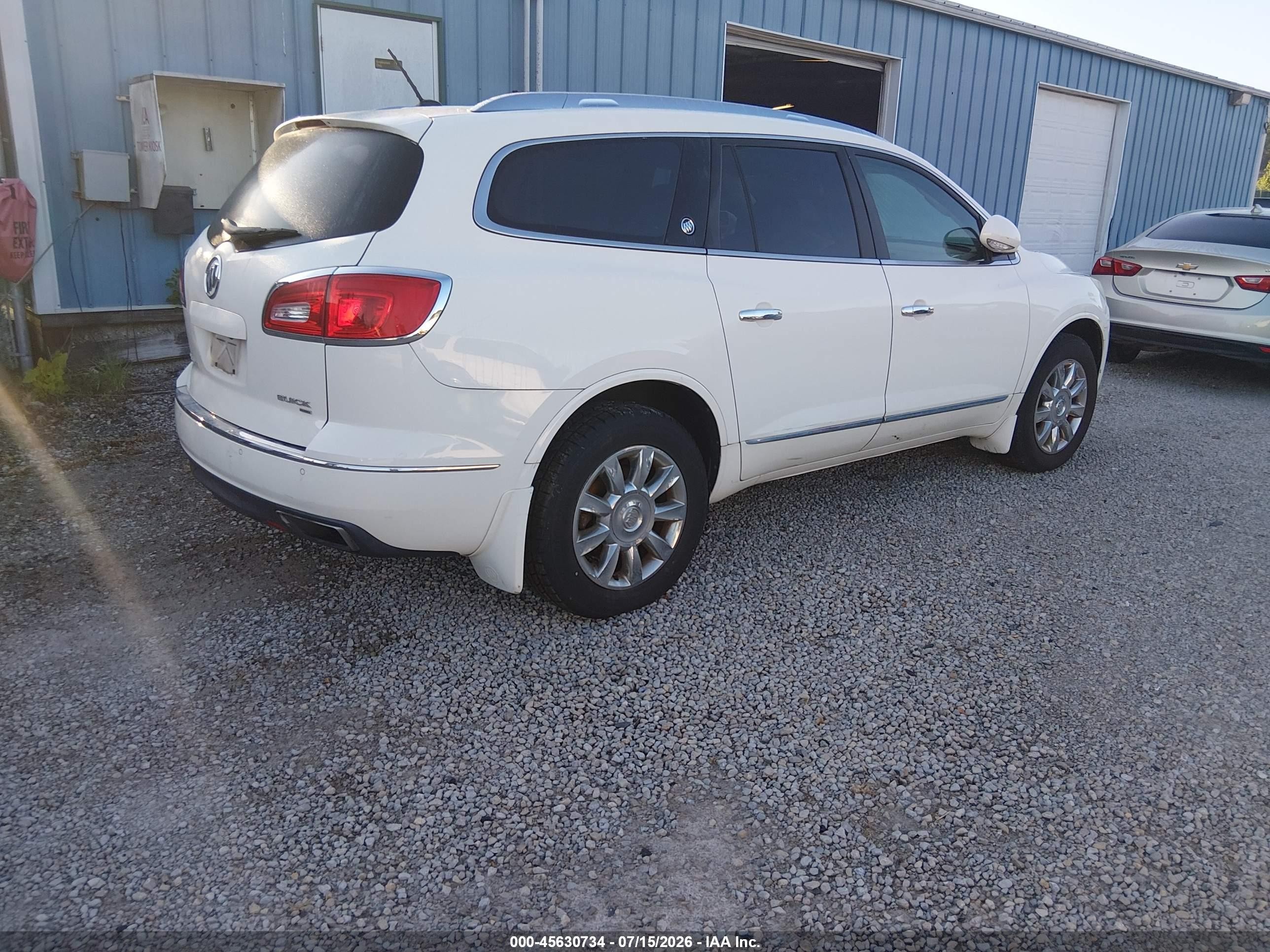 2014 Buick Enclave Leather White vin: 5GAKVBKD0EJ250315