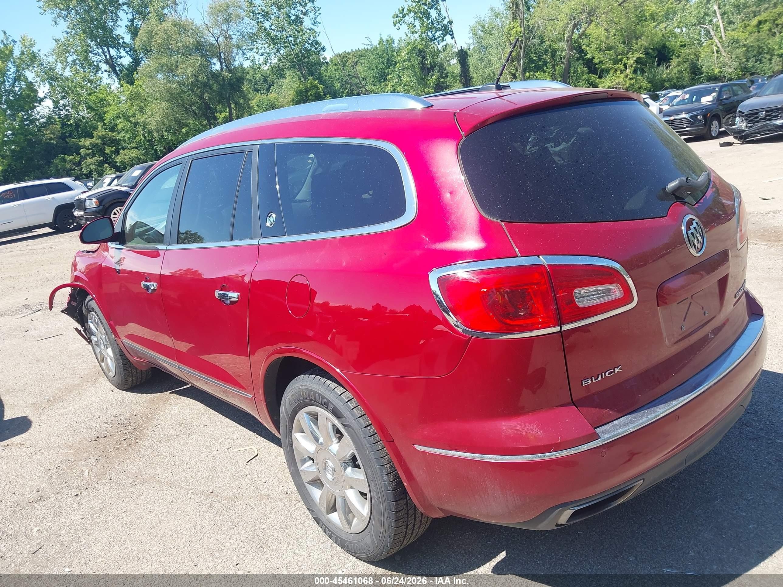 2014 Buick Enclave Leather Red vin: 5GAKVBKD0EJ297876