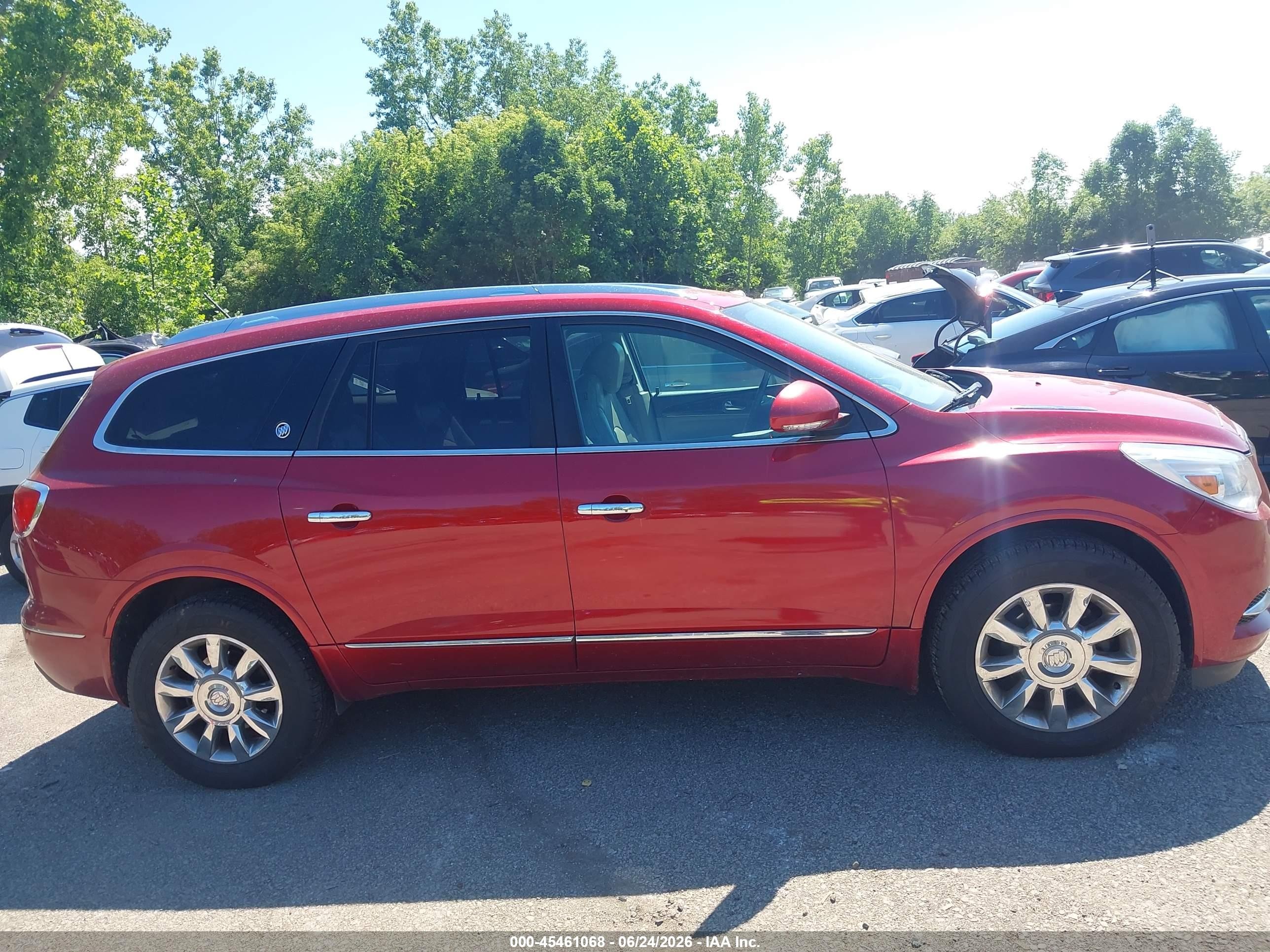 2014 Buick Enclave Leather Red vin: 5GAKVBKD0EJ297876