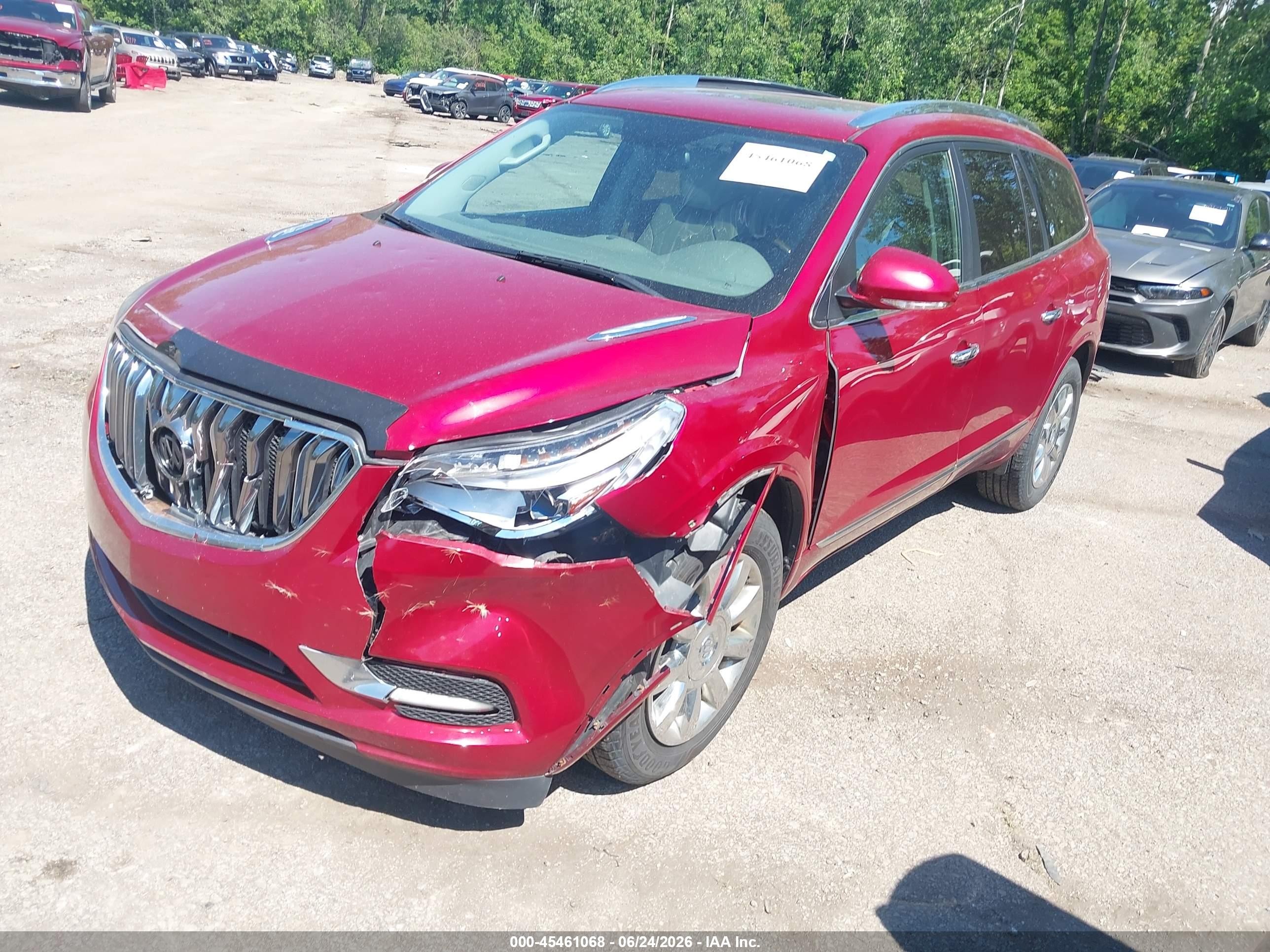 2014 Buick Enclave Leather Red vin: 5GAKVBKD0EJ297876