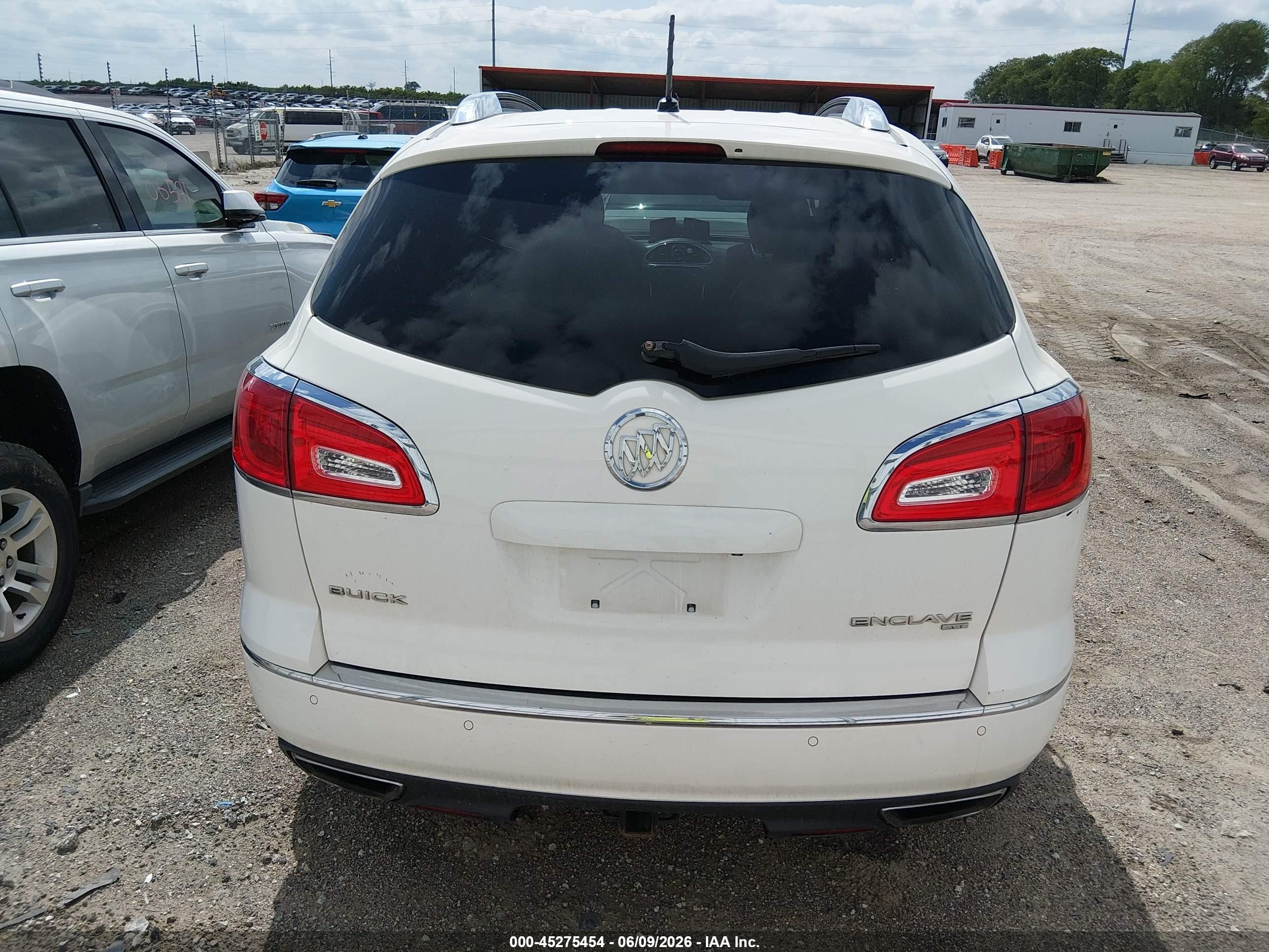 2014 Buick Enclave Leather White vin: 5GAKVBKD0EJ315180