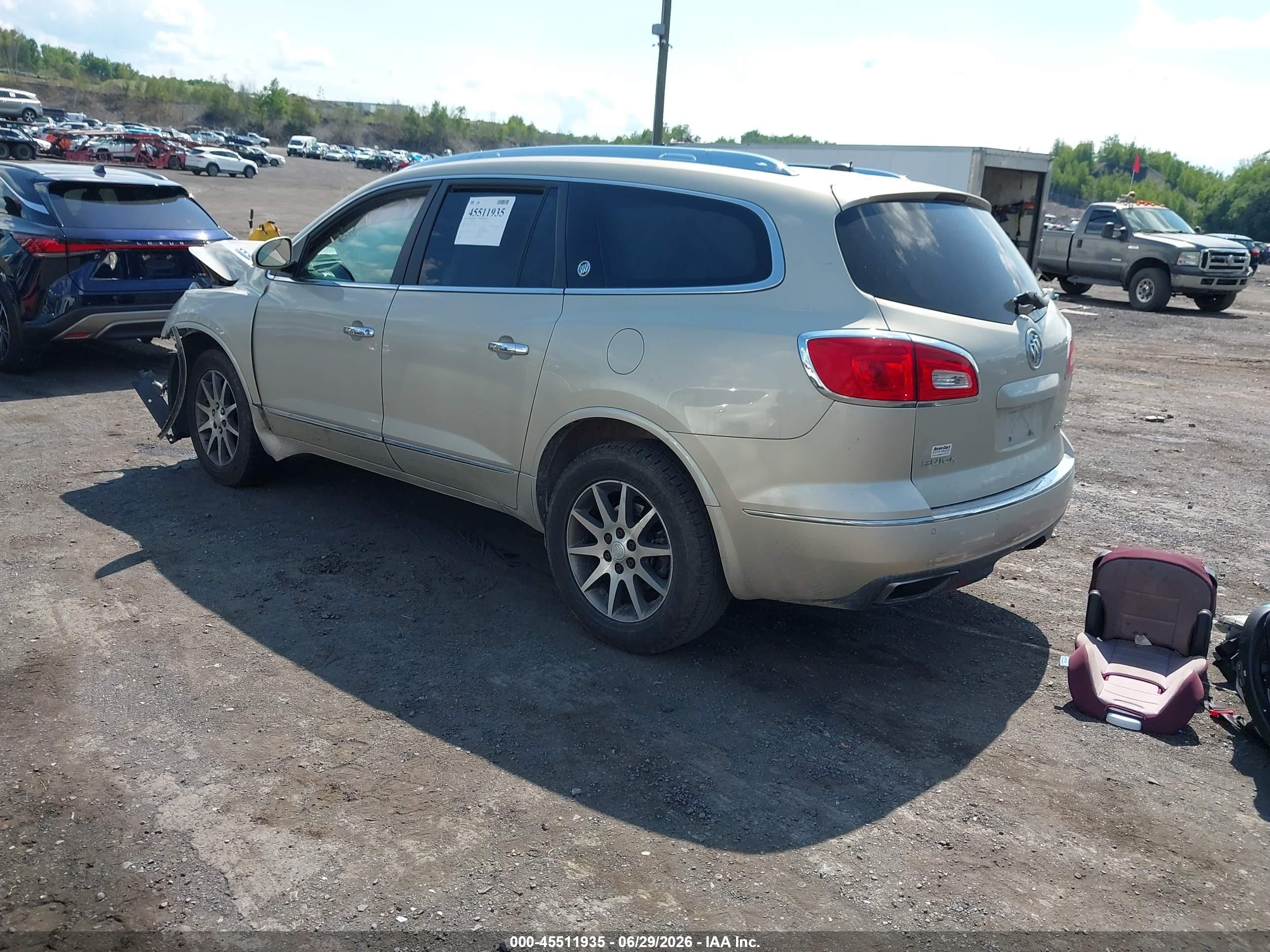 2015 Buick Enclave Leather Beige vin: 5GAKVBKD0FJ132489