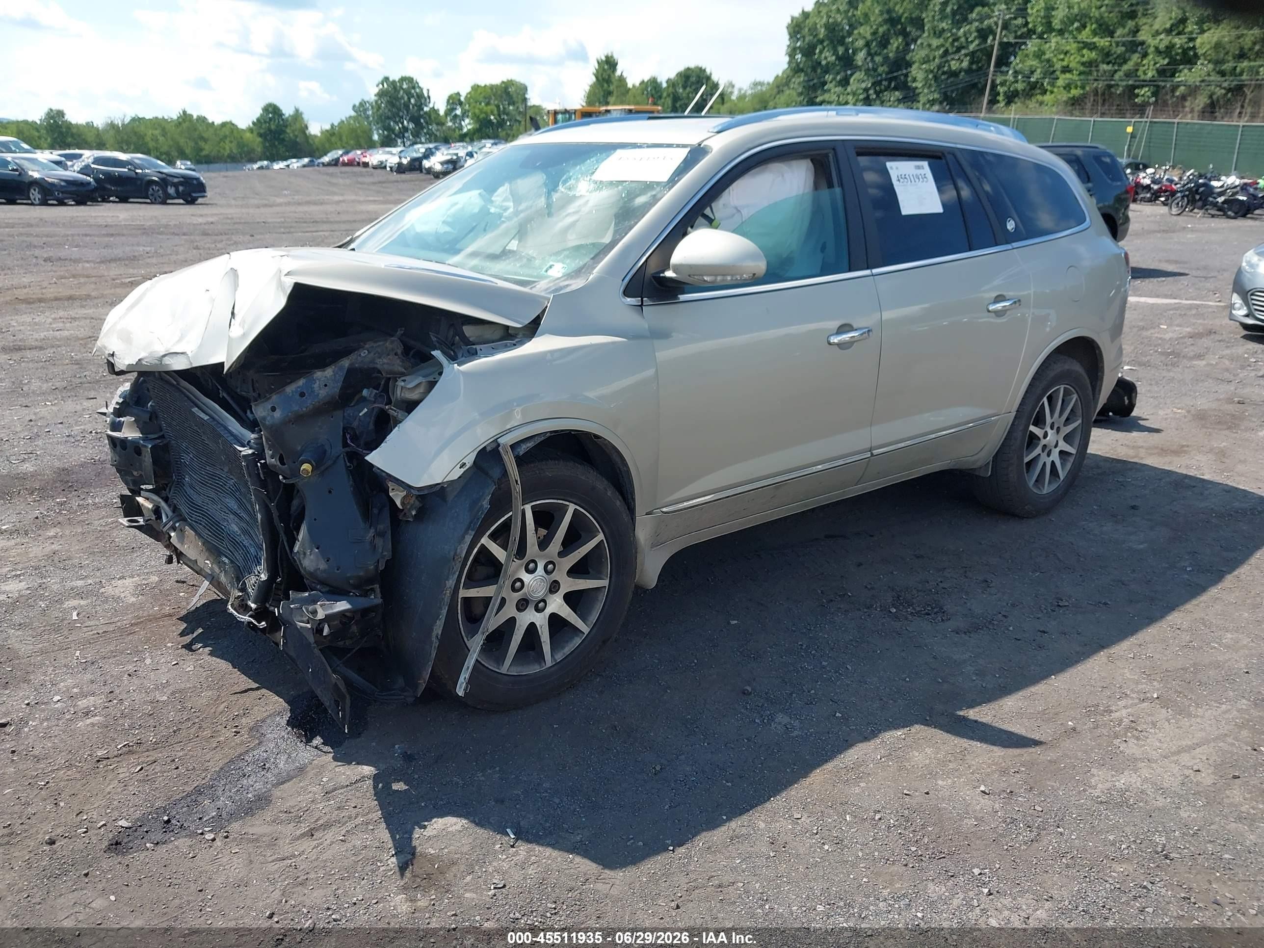 2015 Buick Enclave Leather Beige vin: 5GAKVBKD0FJ132489