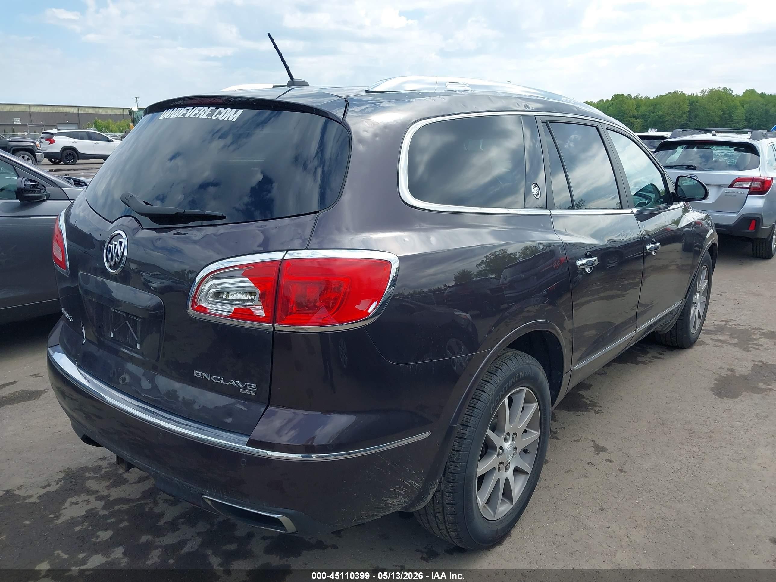 2015 Buick Enclave Leather Gray vin: 5GAKVBKD0FJ177769