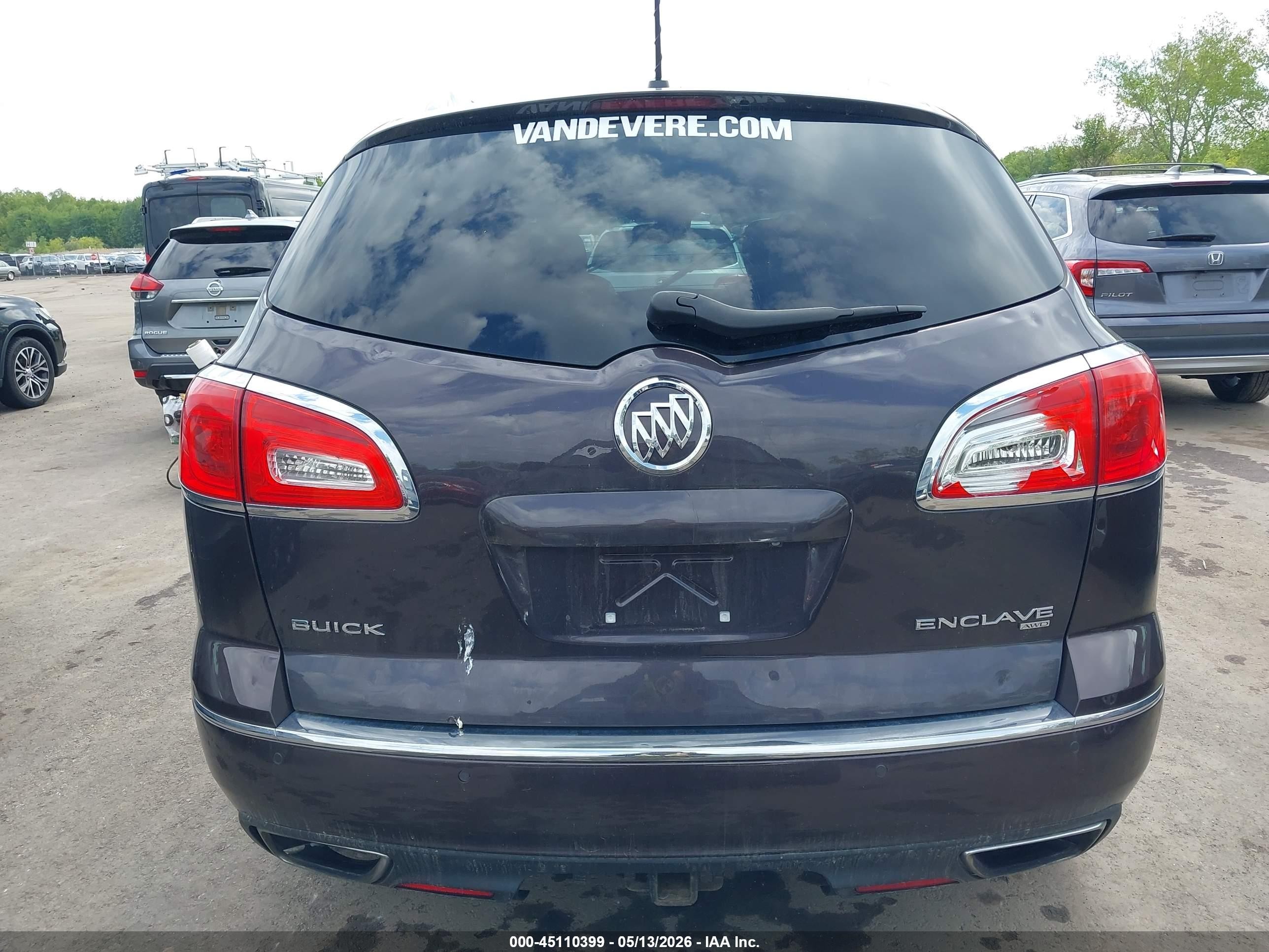 2015 Buick Enclave Leather Gray vin: 5GAKVBKD0FJ177769