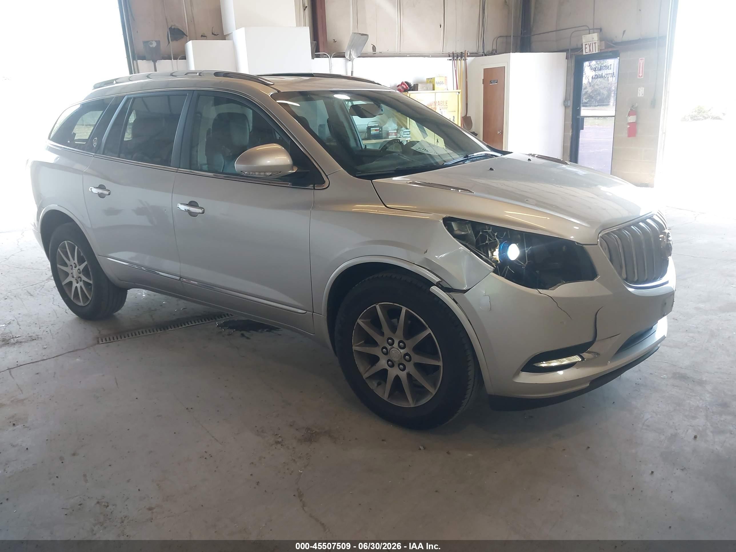 2015 Buick Enclave Leather Silver vin: 5GAKVBKD0FJ380239