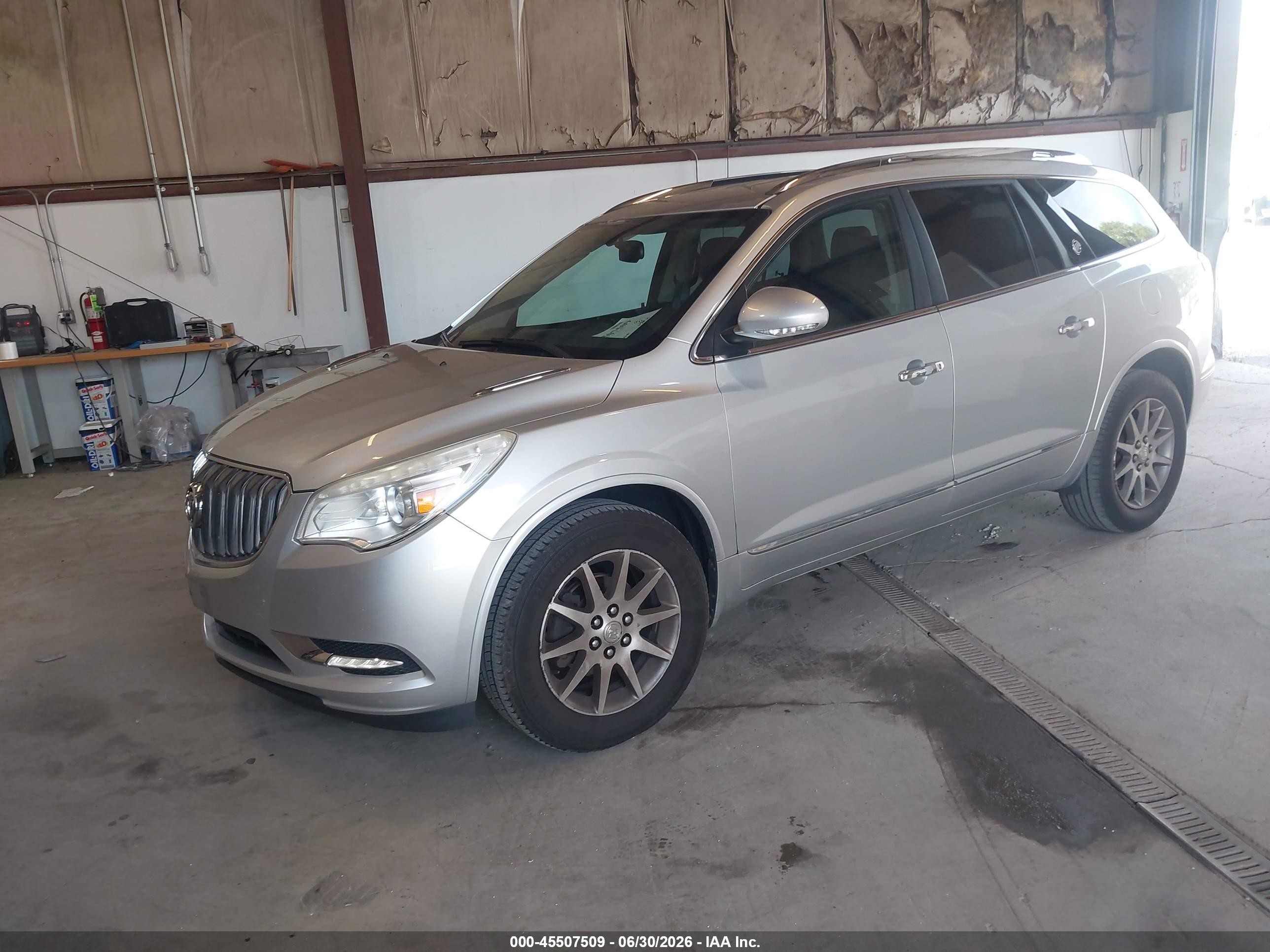 2015 Buick Enclave Leather Silver vin: 5GAKVBKD0FJ380239