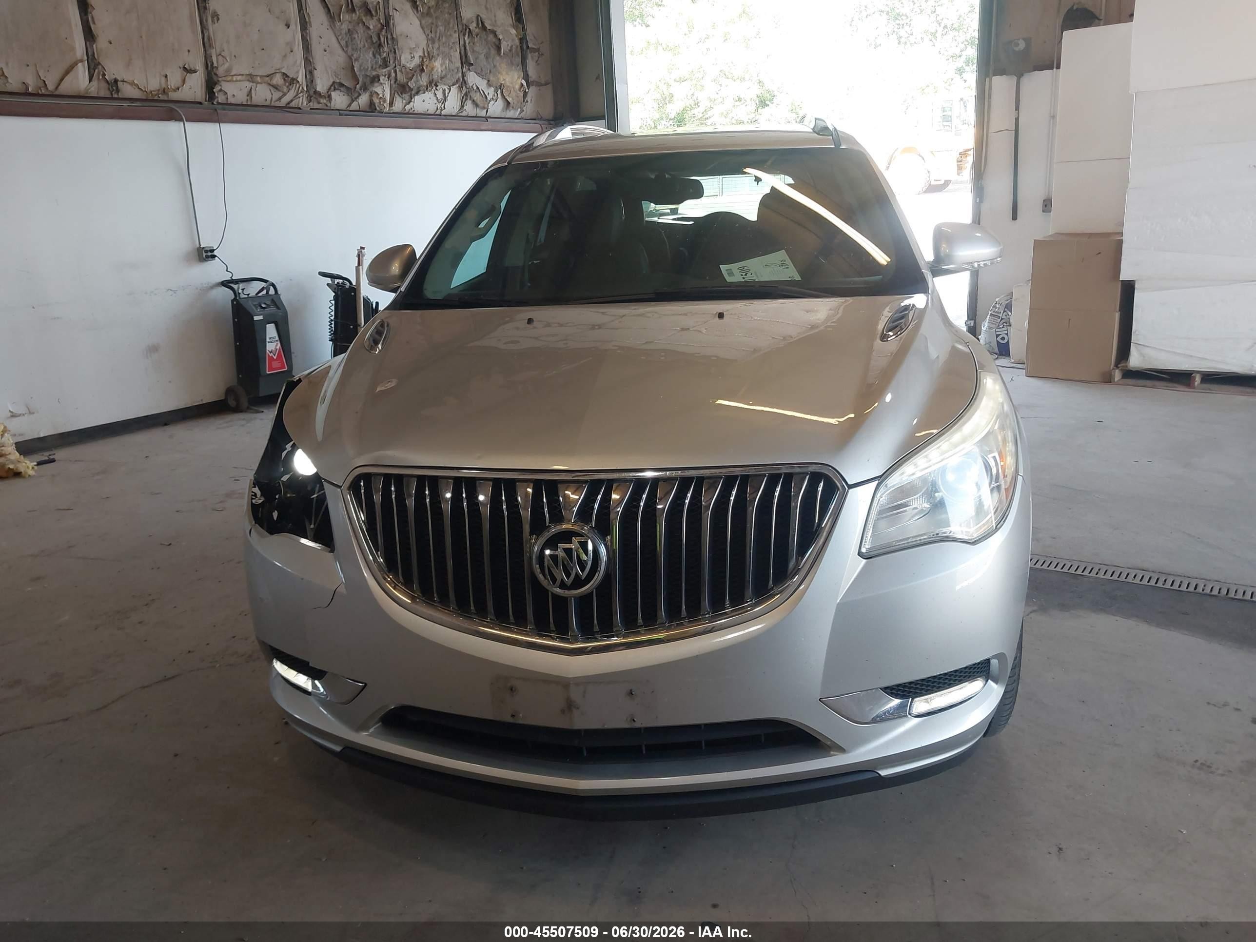 2015 Buick Enclave Leather Silver vin: 5GAKVBKD0FJ380239
