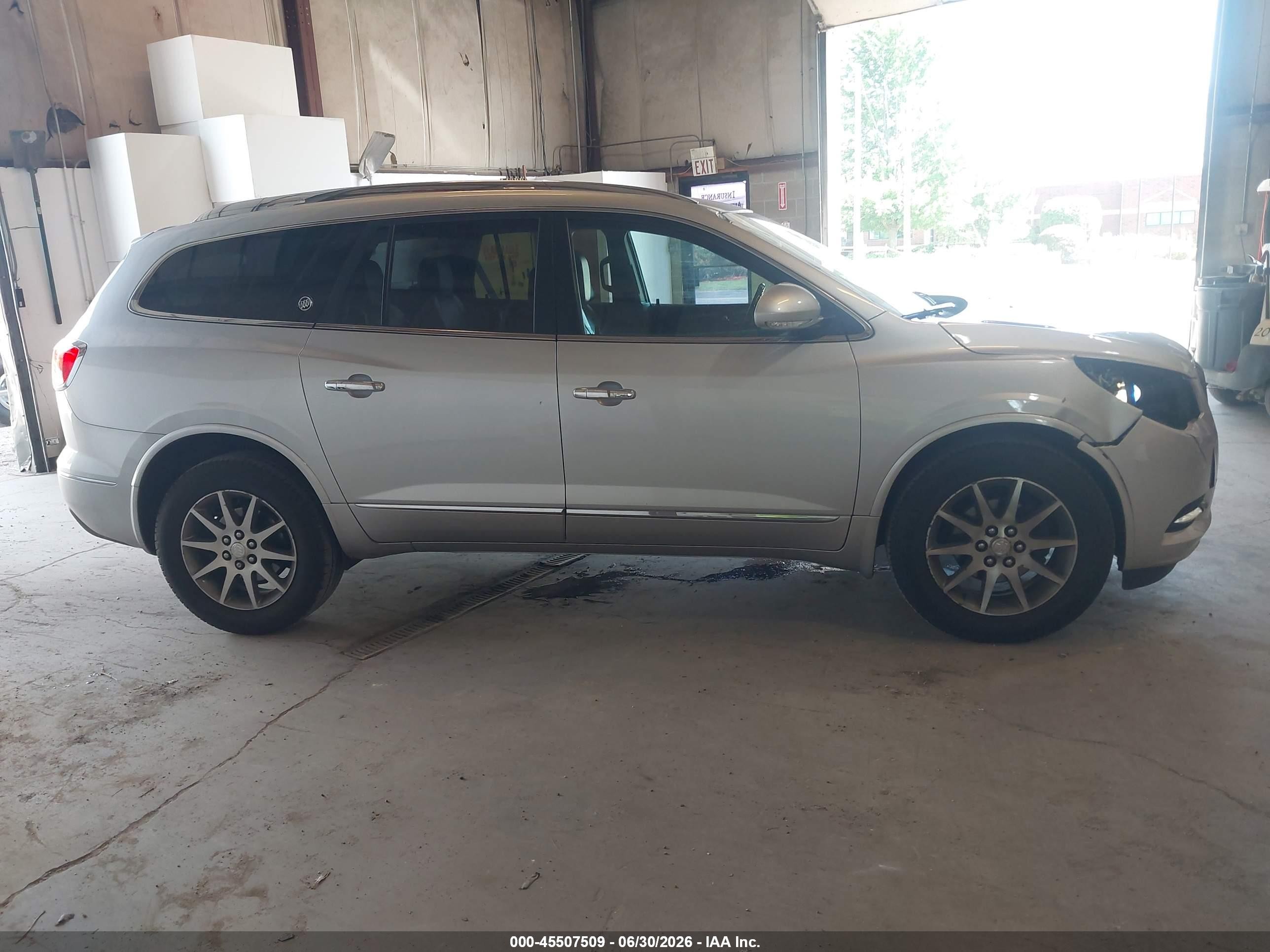 2015 Buick Enclave Leather Silver vin: 5GAKVBKD0FJ380239