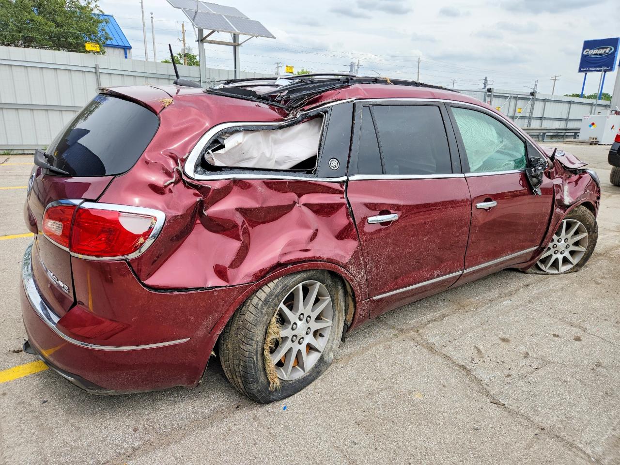 2016 Buick Enclave Бордовый vin: 5GAKVBKD0GJ339384