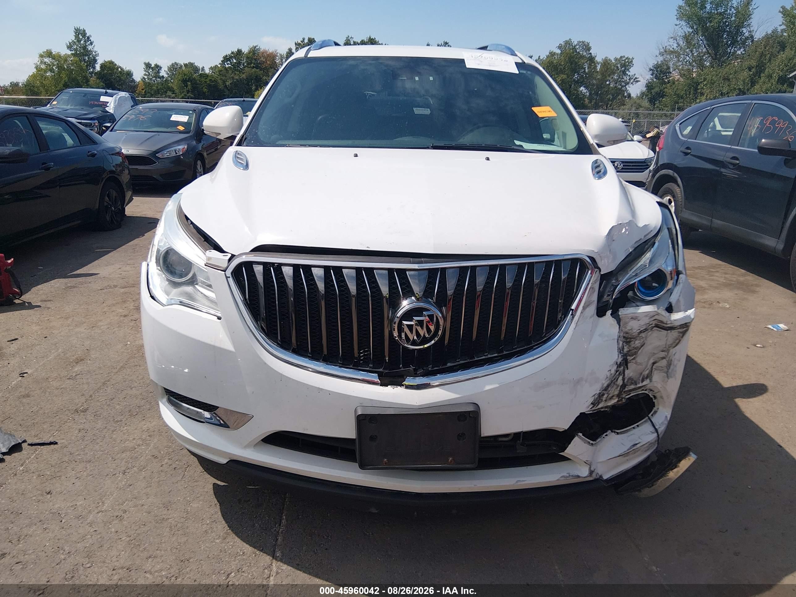 2017 Buick Enclave Leather White vin: 5GAKVBKD0HJ298868