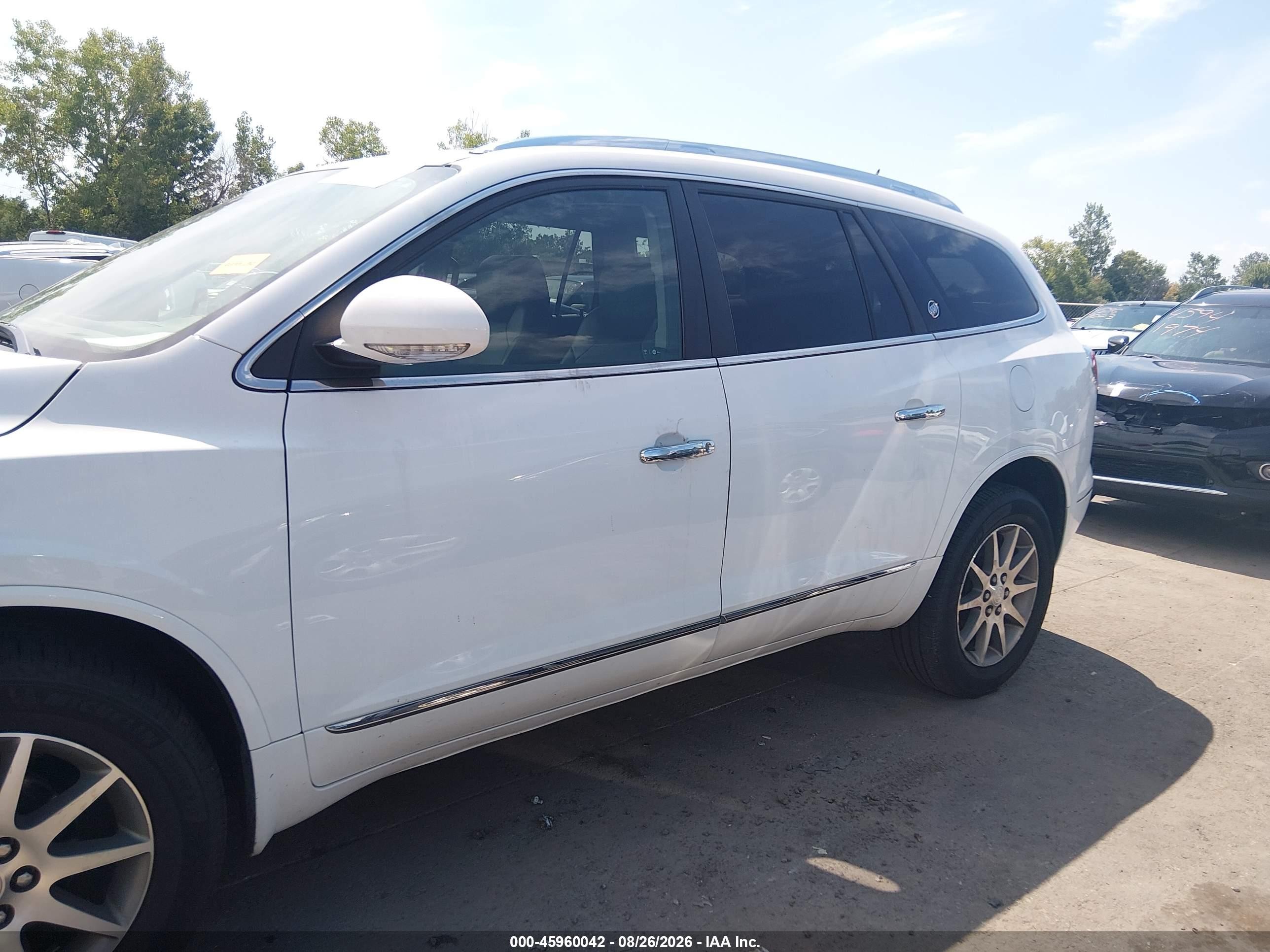 2017 Buick Enclave Leather White vin: 5GAKVBKD0HJ298868