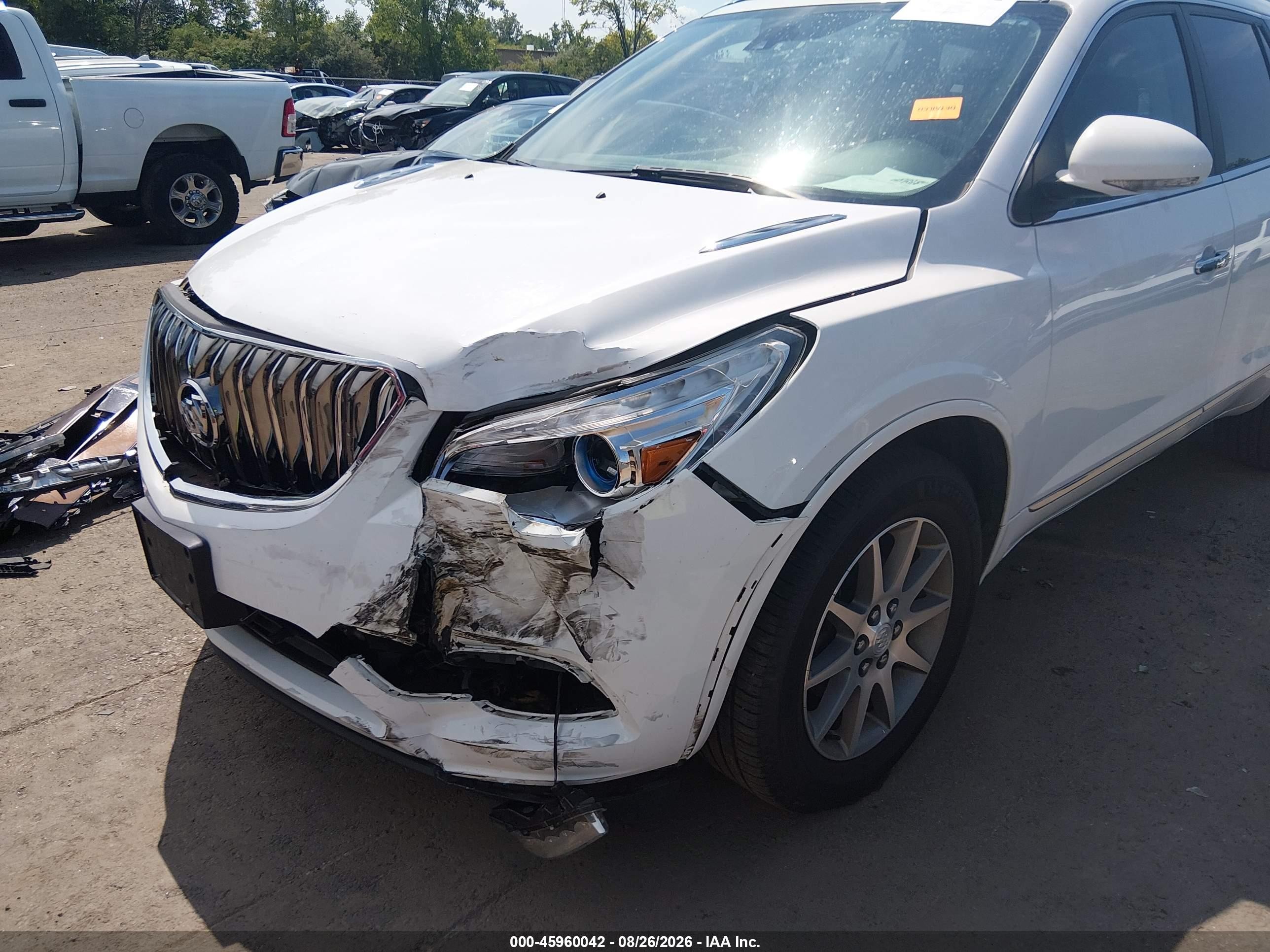 2017 Buick Enclave Leather White vin: 5GAKVBKD0HJ298868