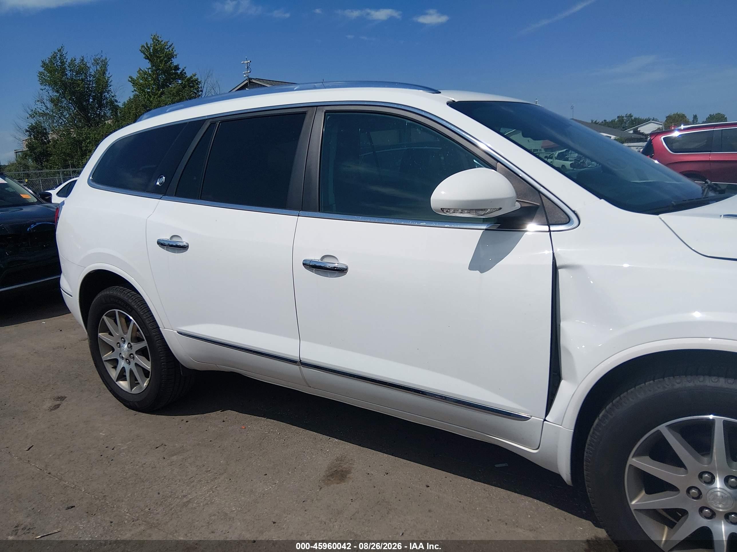 2017 Buick Enclave Leather White vin: 5GAKVBKD0HJ298868