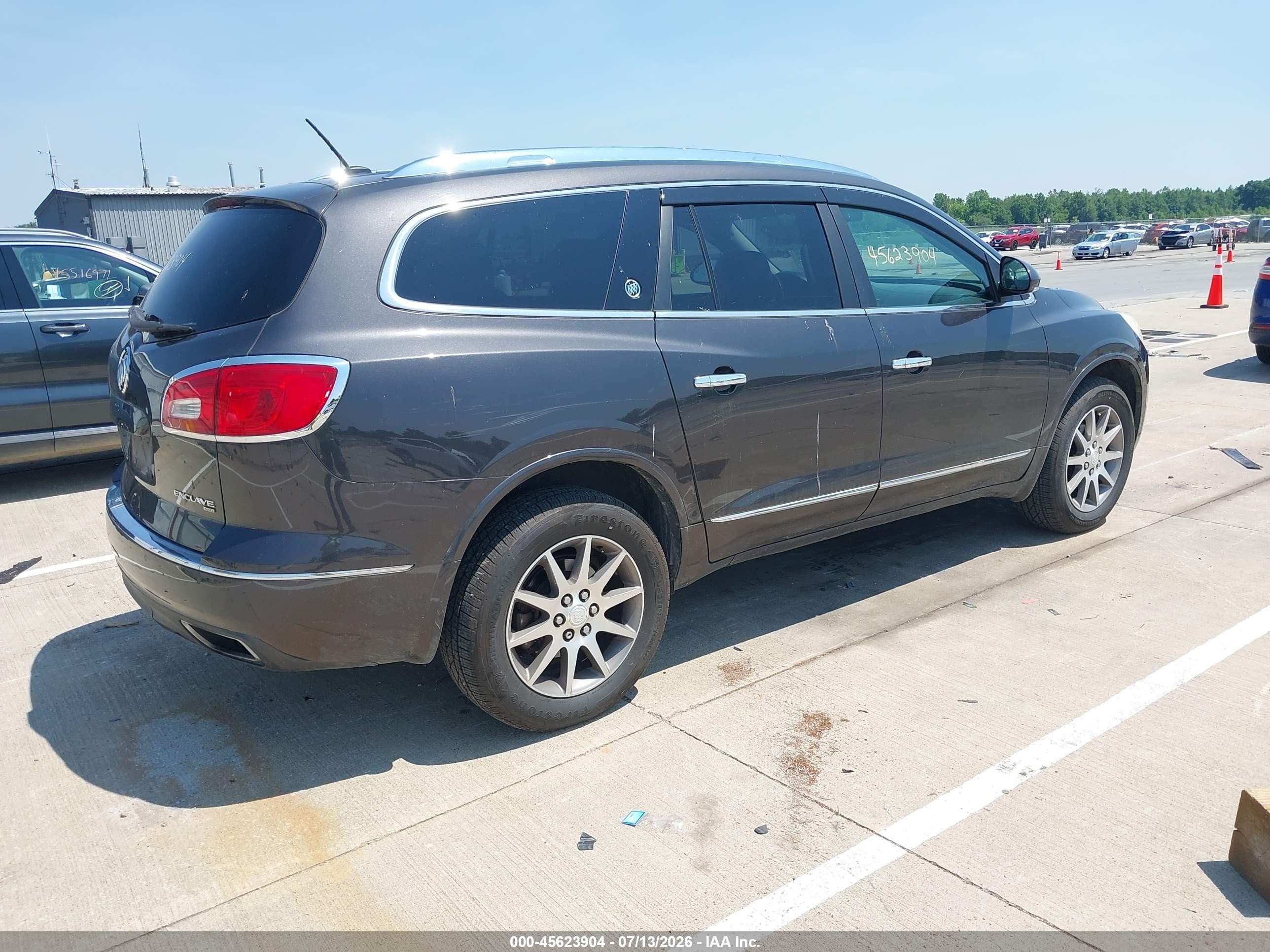 2015 Buick Enclave Leather Gray vin: 5GAKVBKD1FJ175593