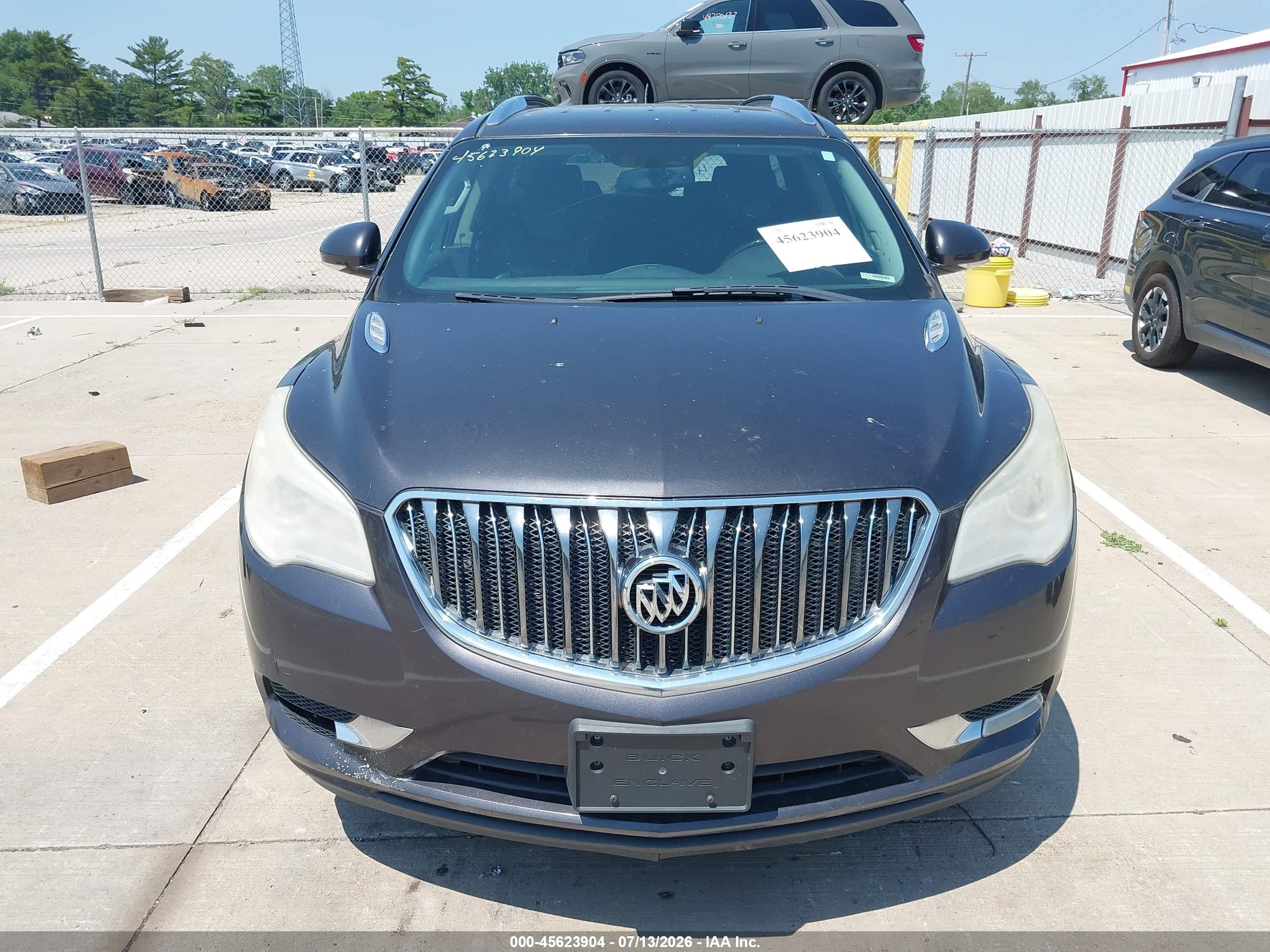 2015 Buick Enclave Leather Gray vin: 5GAKVBKD1FJ175593